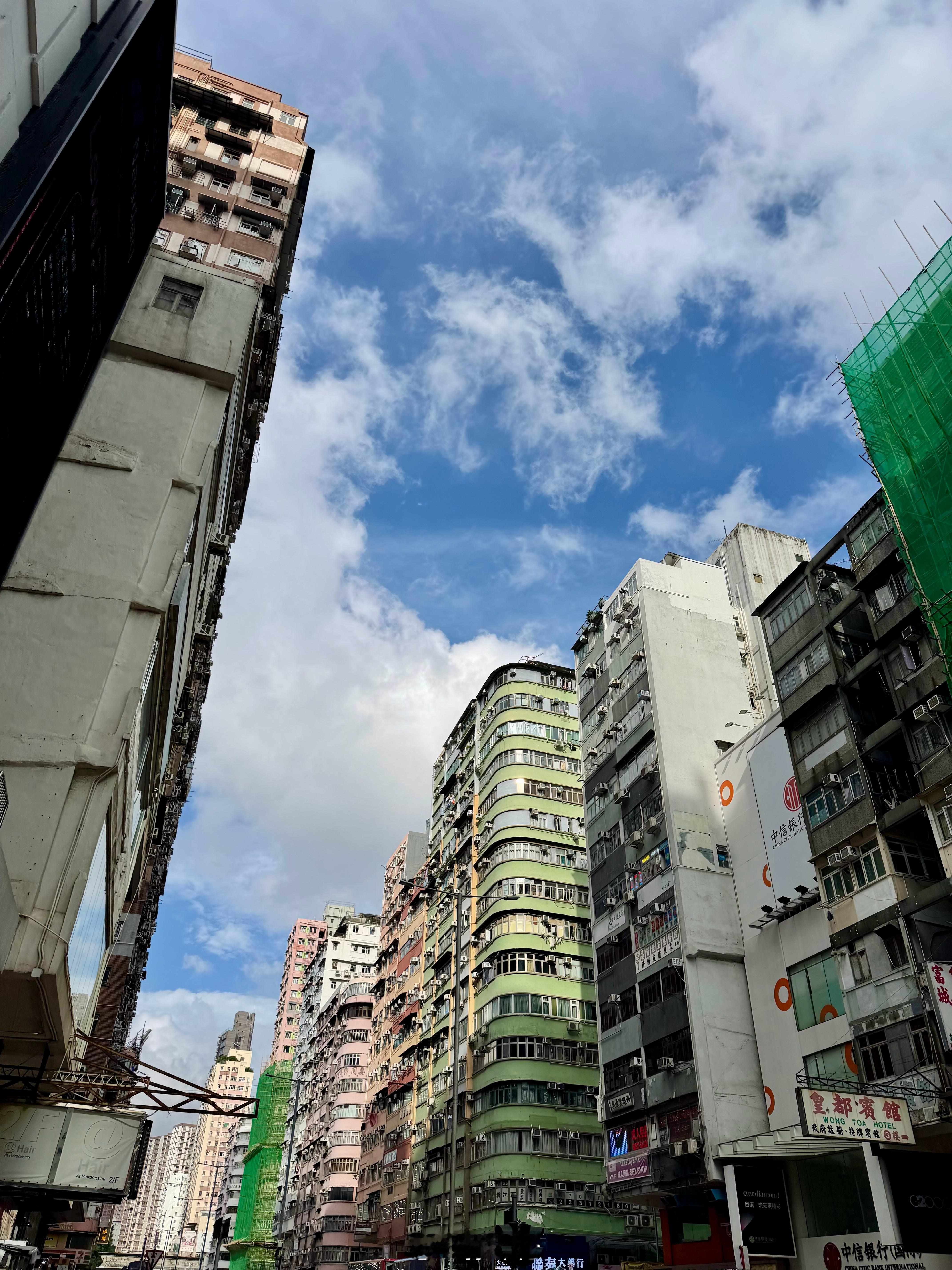 下了一整天的雨，终于放晴了~ 香港·上水