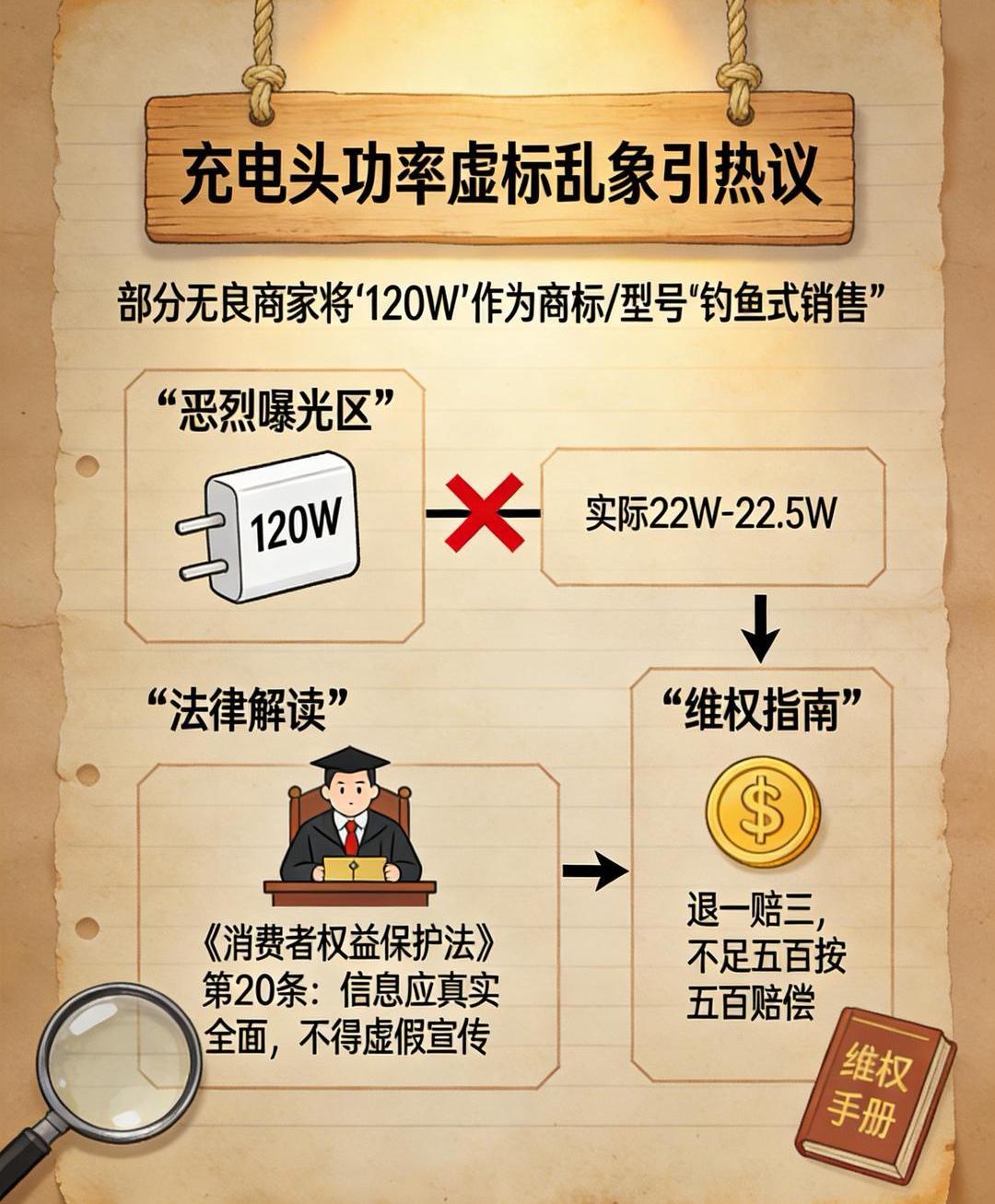 120W充电器实测仅20W！罗永浩怒怼：这种流氓商标怎么过的审？


花120W