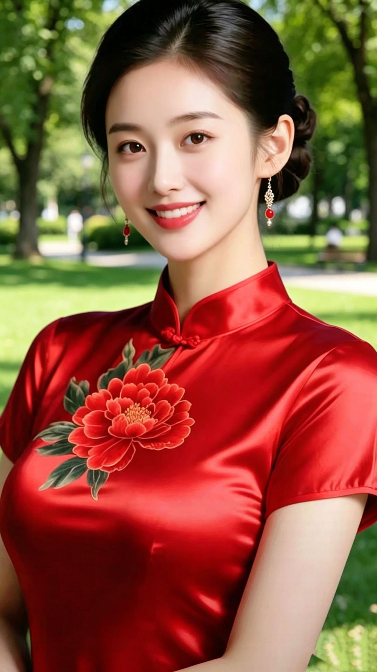 夏园青绿抚人心
初夏的园林浸着满目的清润绿意，阳光穿过枝叶筛下碎金光影，青草铺着