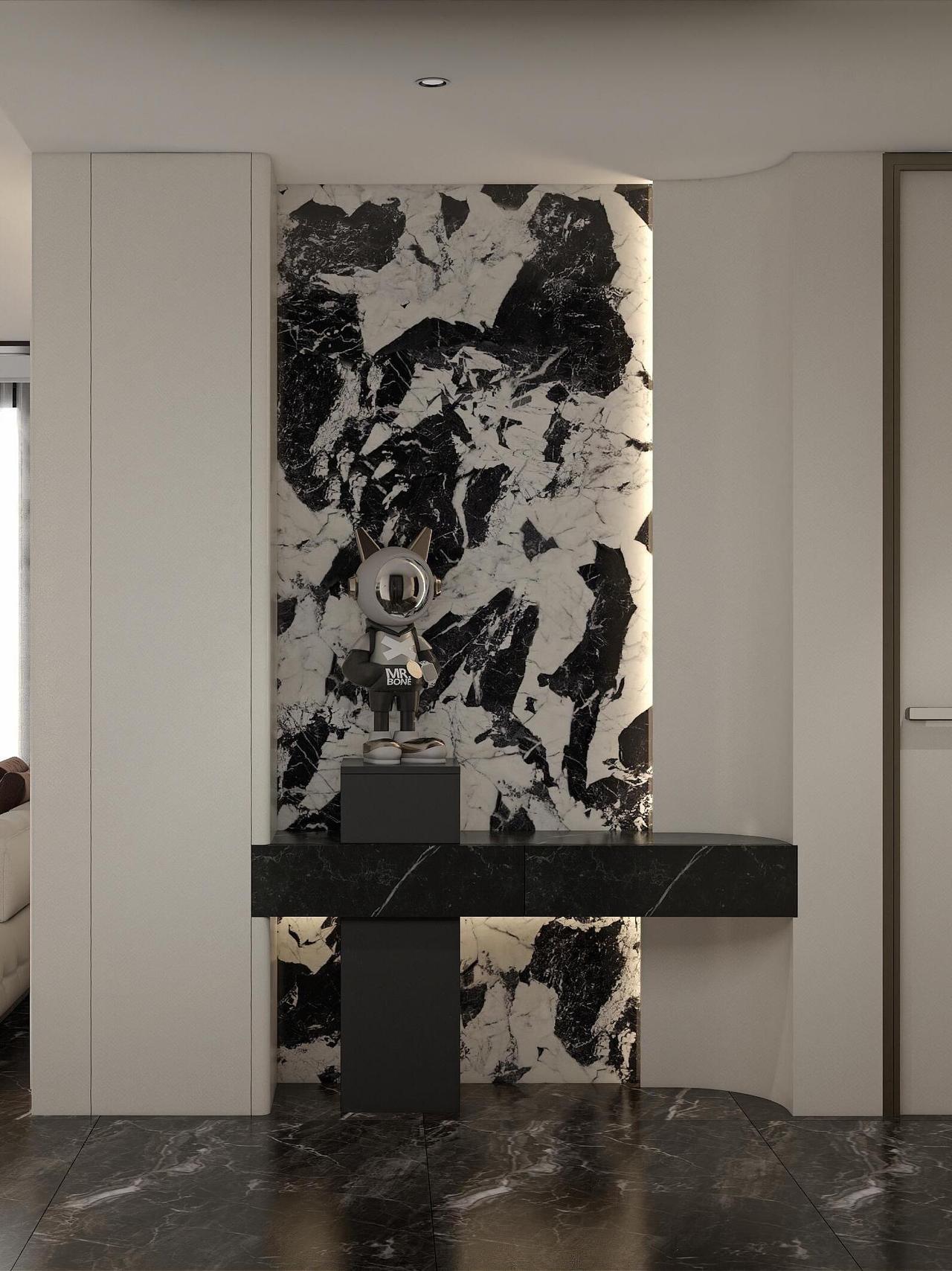 颜值与收纳兼顾，进门即是风景入户门摆件收纳 简约风玄关柜 入户门后收纳 轻奢客厅