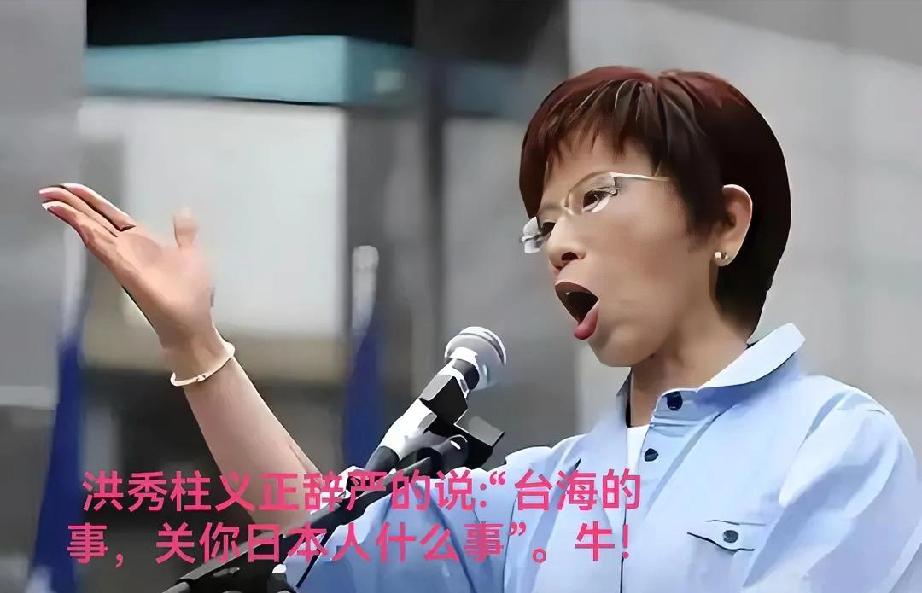 超燃牛人！海峡导报最新报道，前国民党主席洪秀柱，针对日本首相将台海冲突与日本
