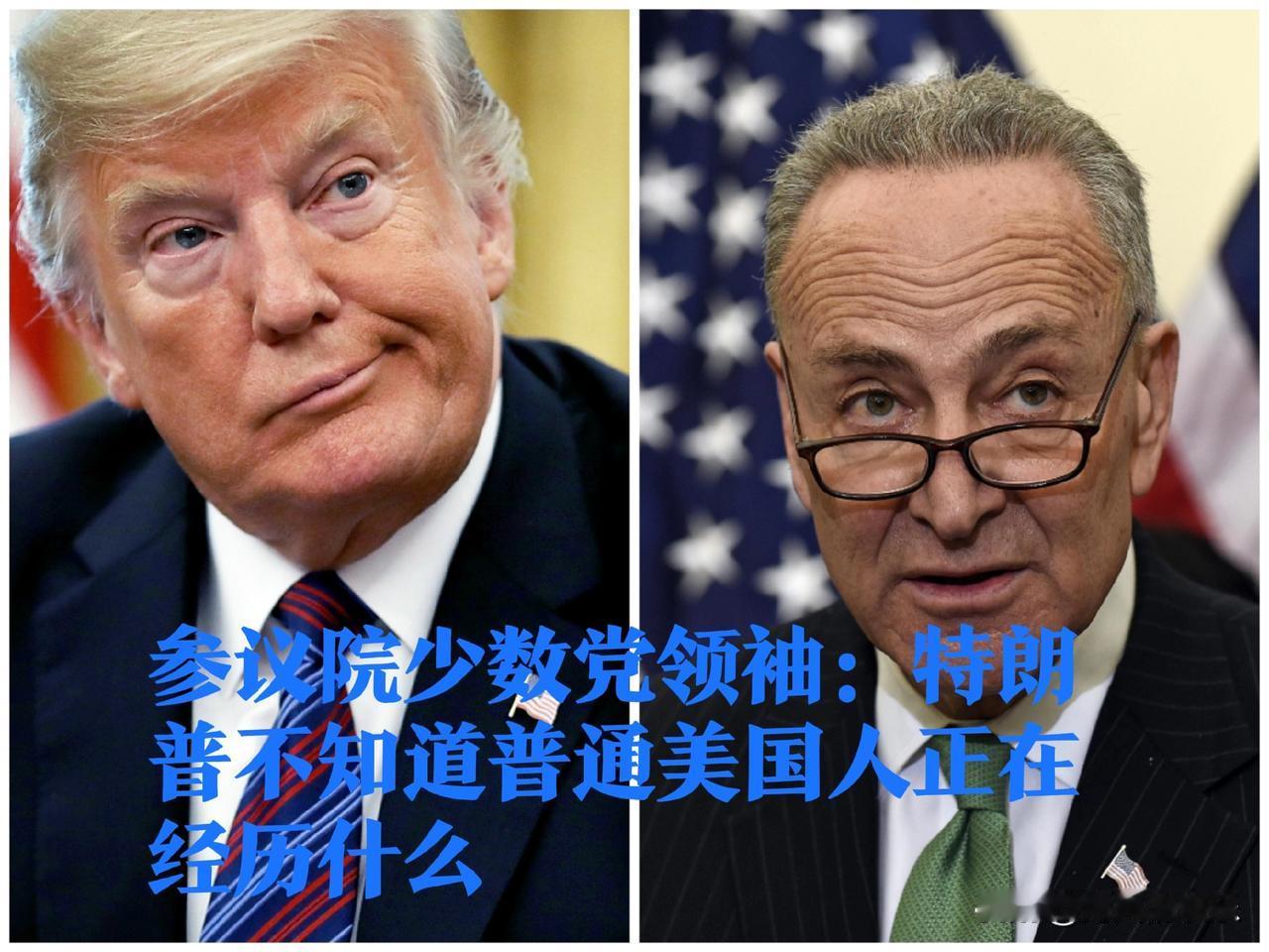 参议院少数党领袖：特朗普不知道普通美国人正在经历什么

   据外媒CNN报道，