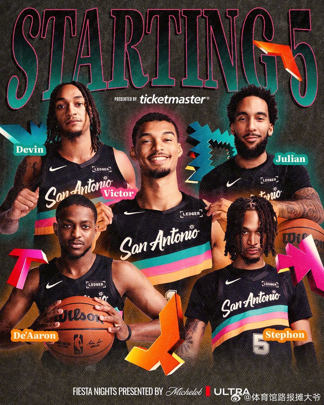 今日凌晨3:00客场雄鹿！马刺GoSpursGo  cr：圣安东尼奥马刺 