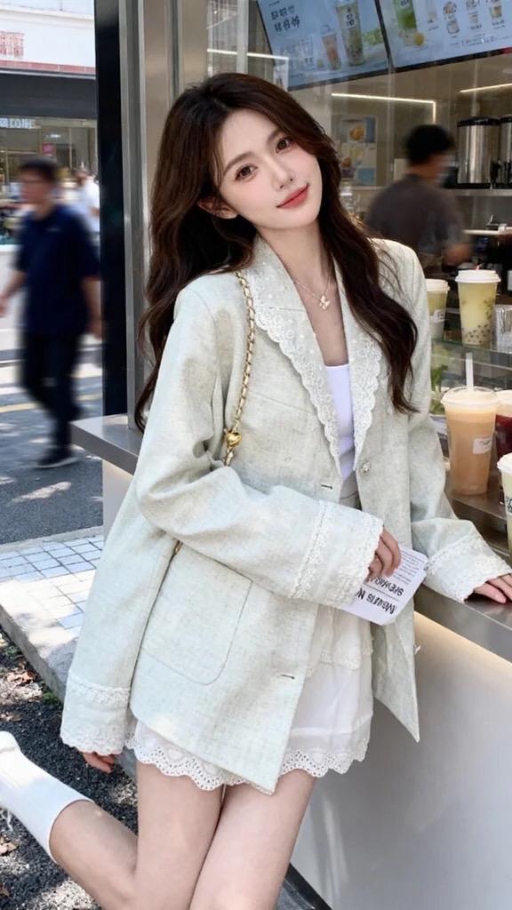 温柔穿搭 韩风穿搭 韩系穿搭 财阀千金穿搭 韩风