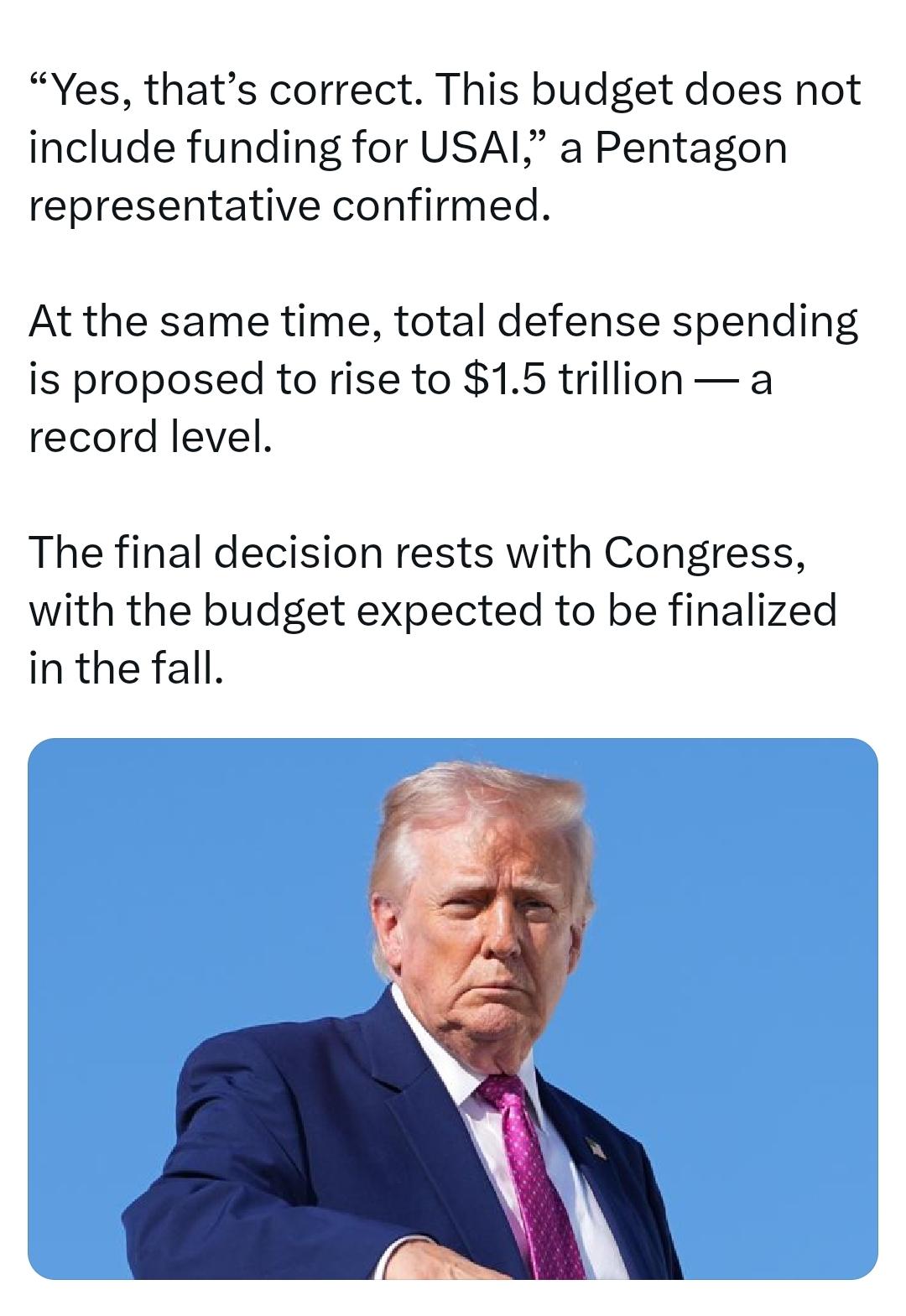 美国 2027 年的国防预算提案中并未包含对乌克兰的援助款项。
在参议院的听证会