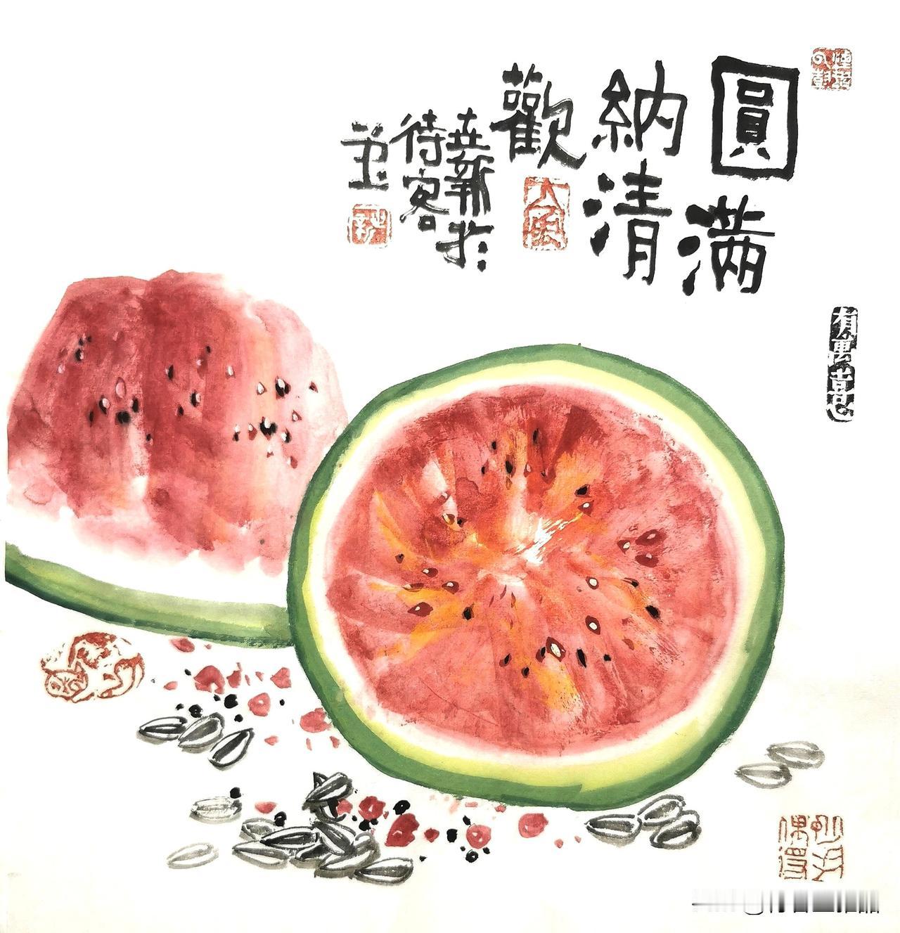 又到夏季，又到吃西瓜的季节了，虽然说大棚乱了四季，但是自然熟的西瓜，用来消暑还真