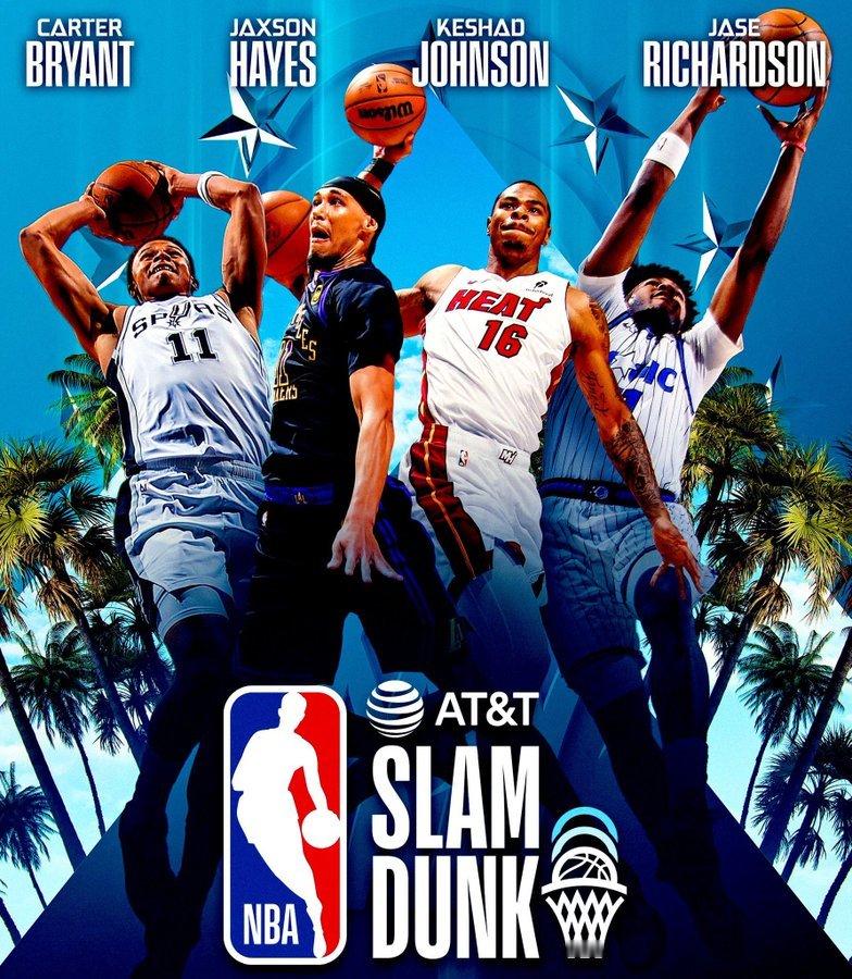 扣篮大赛名单齐了：最后一个入选的是名将之子理查德森，这个姓氏出现在扣篮大赛上就有