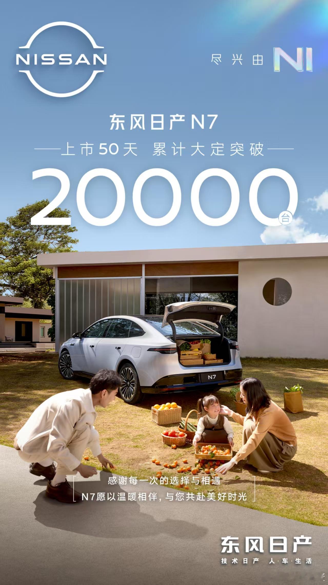合资的新能源车还是挺能打的东风日产N7 ​​​