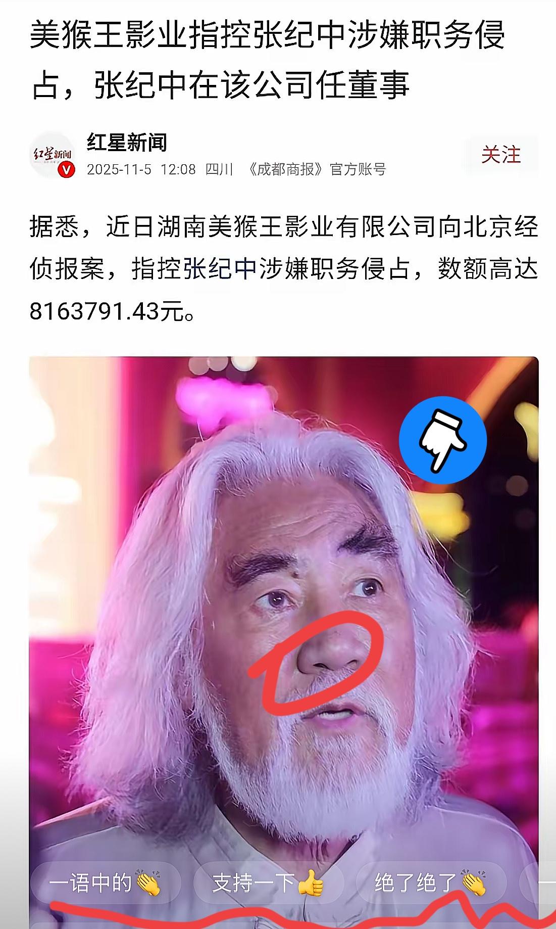 杜星霖一句“上亿身家”，把张纪中拖进近千万侵占风波？高调真是双刃剑

谁能想到，