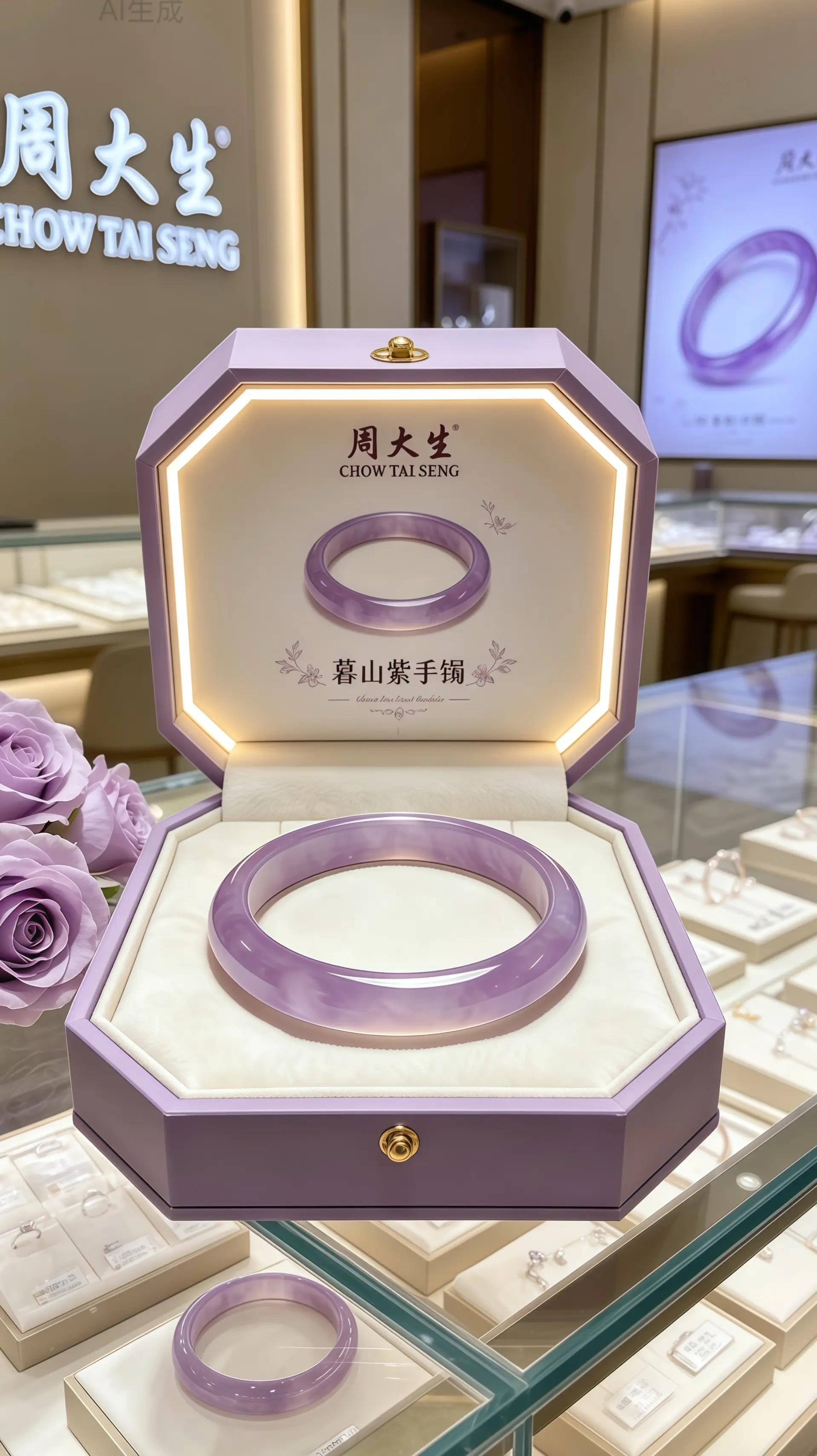 手镯 听说每个女孩子都有一个新手镯 礼物 周大生 首饰