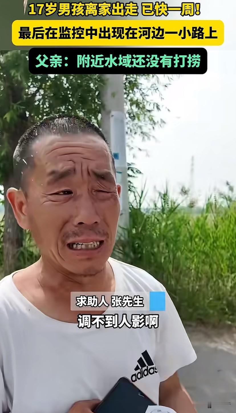 父亲一句狠话：“家里没你的饭吃”，17岁男孩离家出走失联一周！张志明，赶紧回家吧