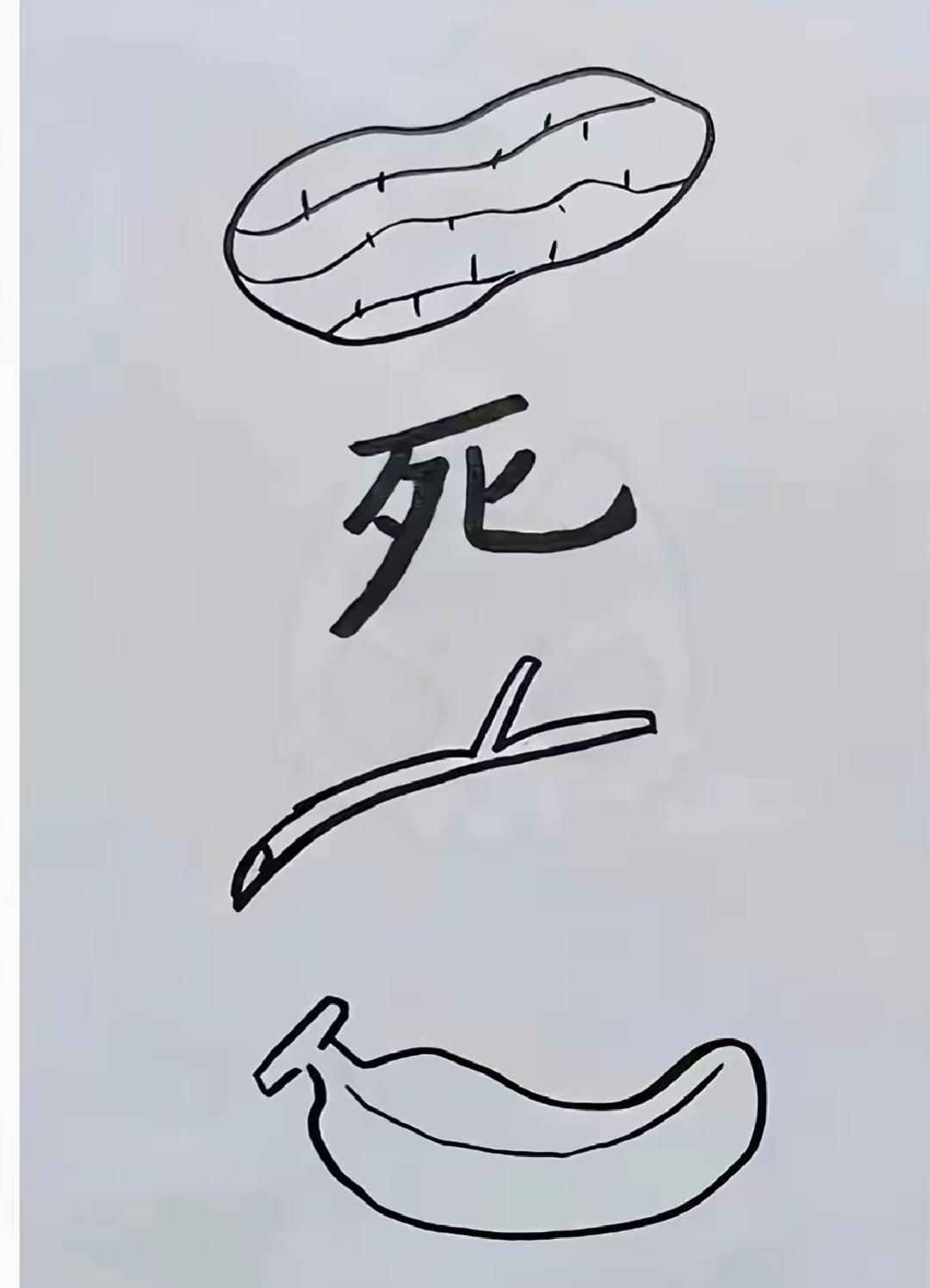 生死两茫茫，不思量，自难忘。看图猜词语，这个组合很有意思，非常搞笑。一个很好的词