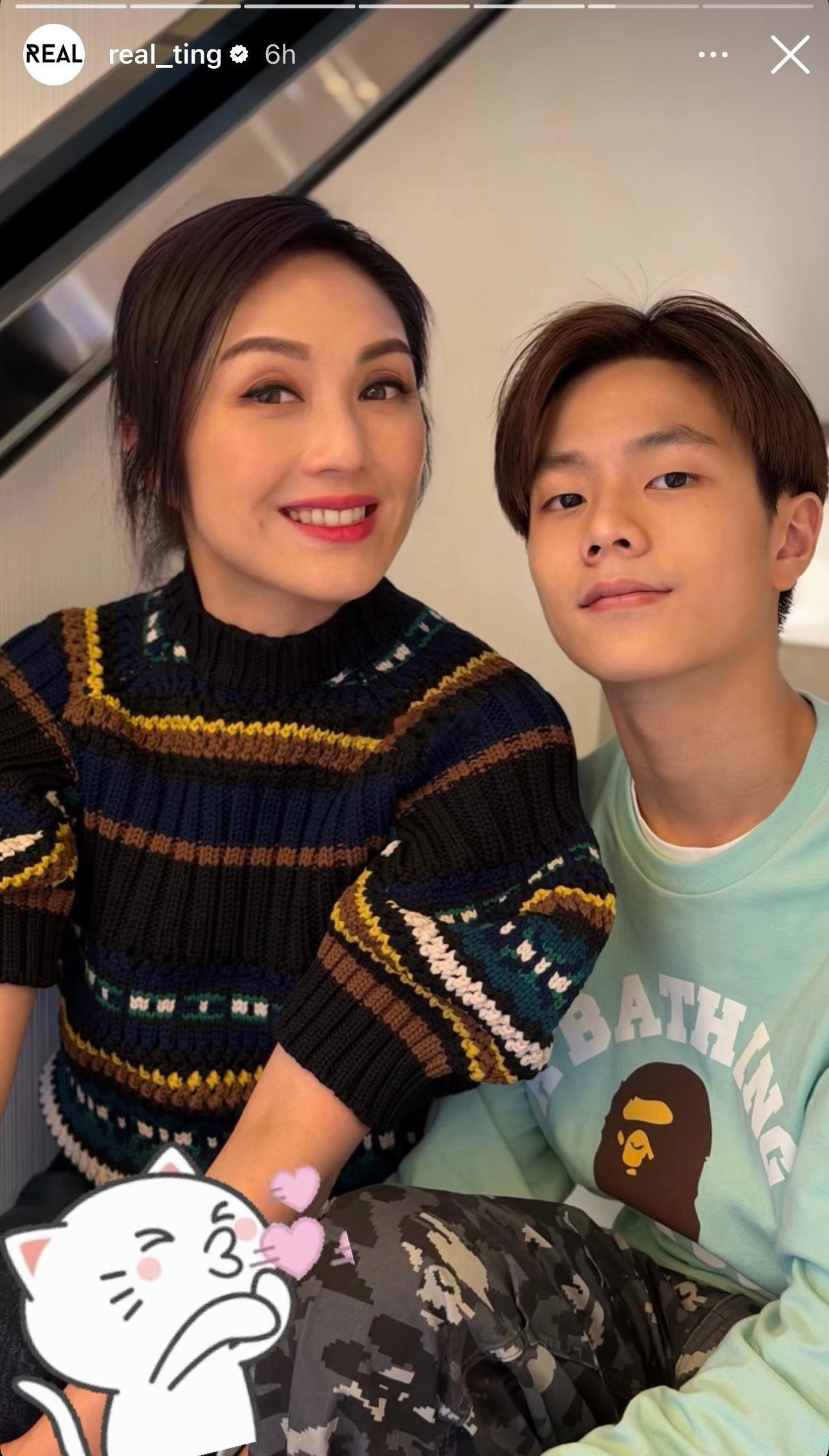 杨千嬅和丁子高的儿子丁进诺（Torres）都这么大啦👇 