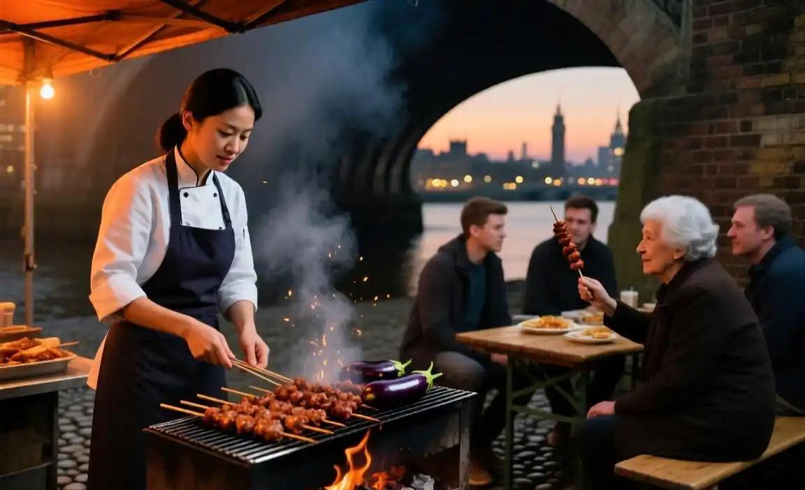 英国曼彻斯特桥洞下惊现中国烧烤摊：折射中国小吃跨国传播的独特魅力

近日，英国曼