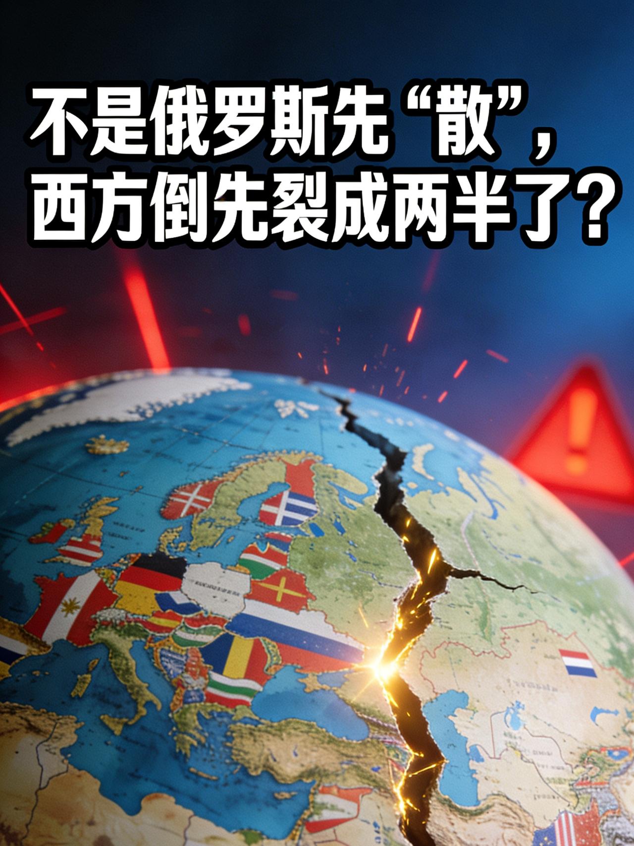  不是俄罗斯先“散”，西方倒先裂成两半了？
 
曾被视为铁板一块的西方世界，正经