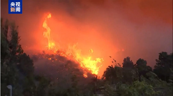【 美国加州大火已致5人死亡 】 加州超40万户断电 当地时间1月8日，美国加州