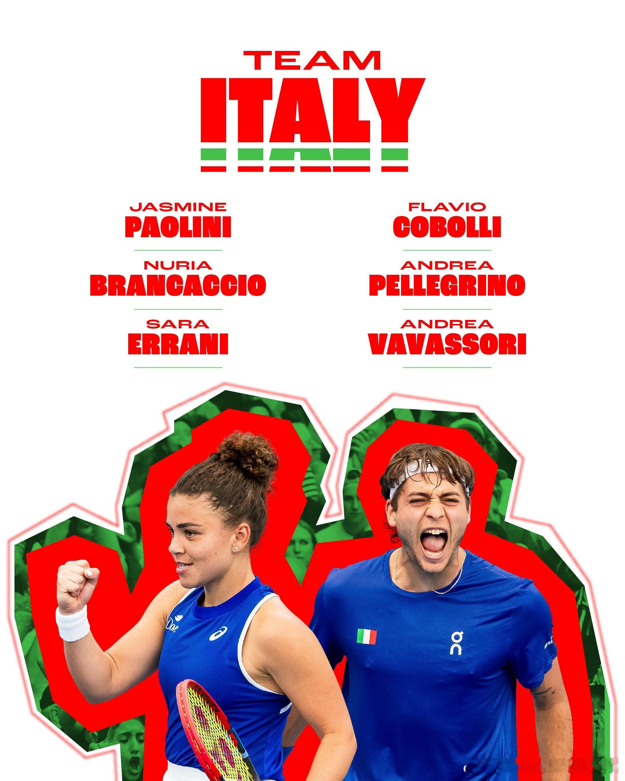 2026联合杯 🇮🇹意大利队阵容保利尼、科博利联手出战网球talking大会