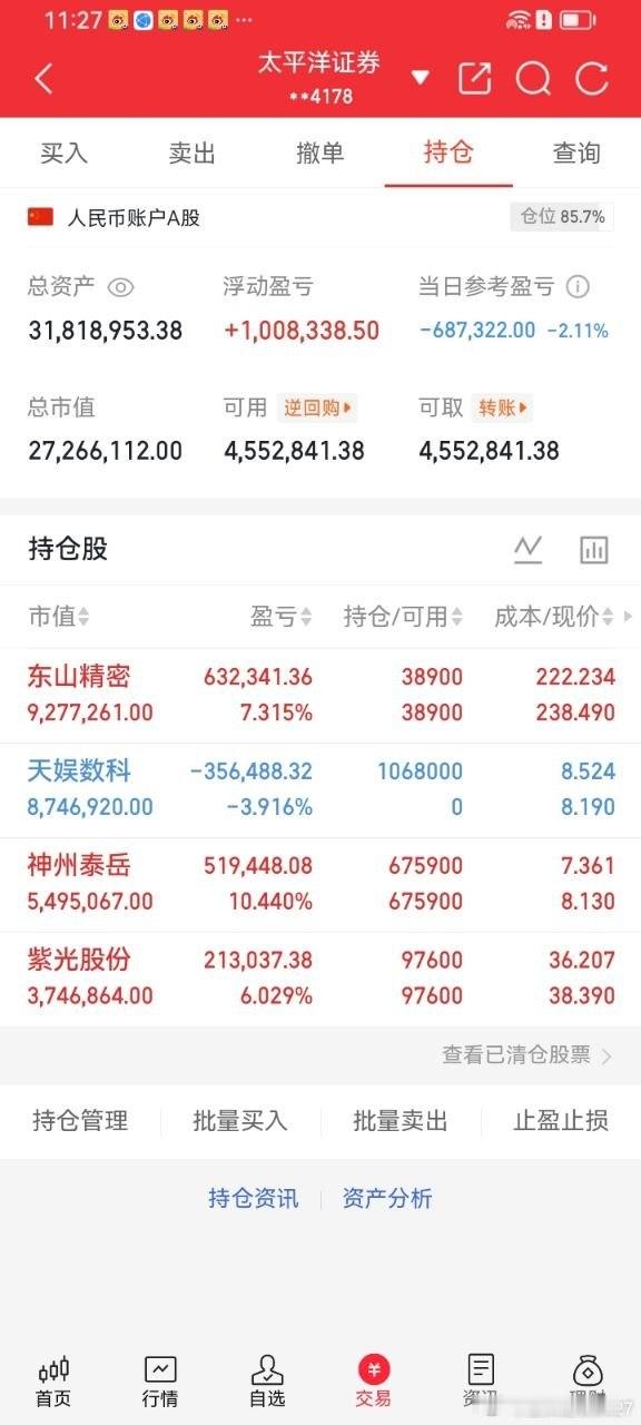 今日A股全天震荡拉扯，早盘高位题材集体回落，市场恐慌情绪扩散，超三千只个股走弱。