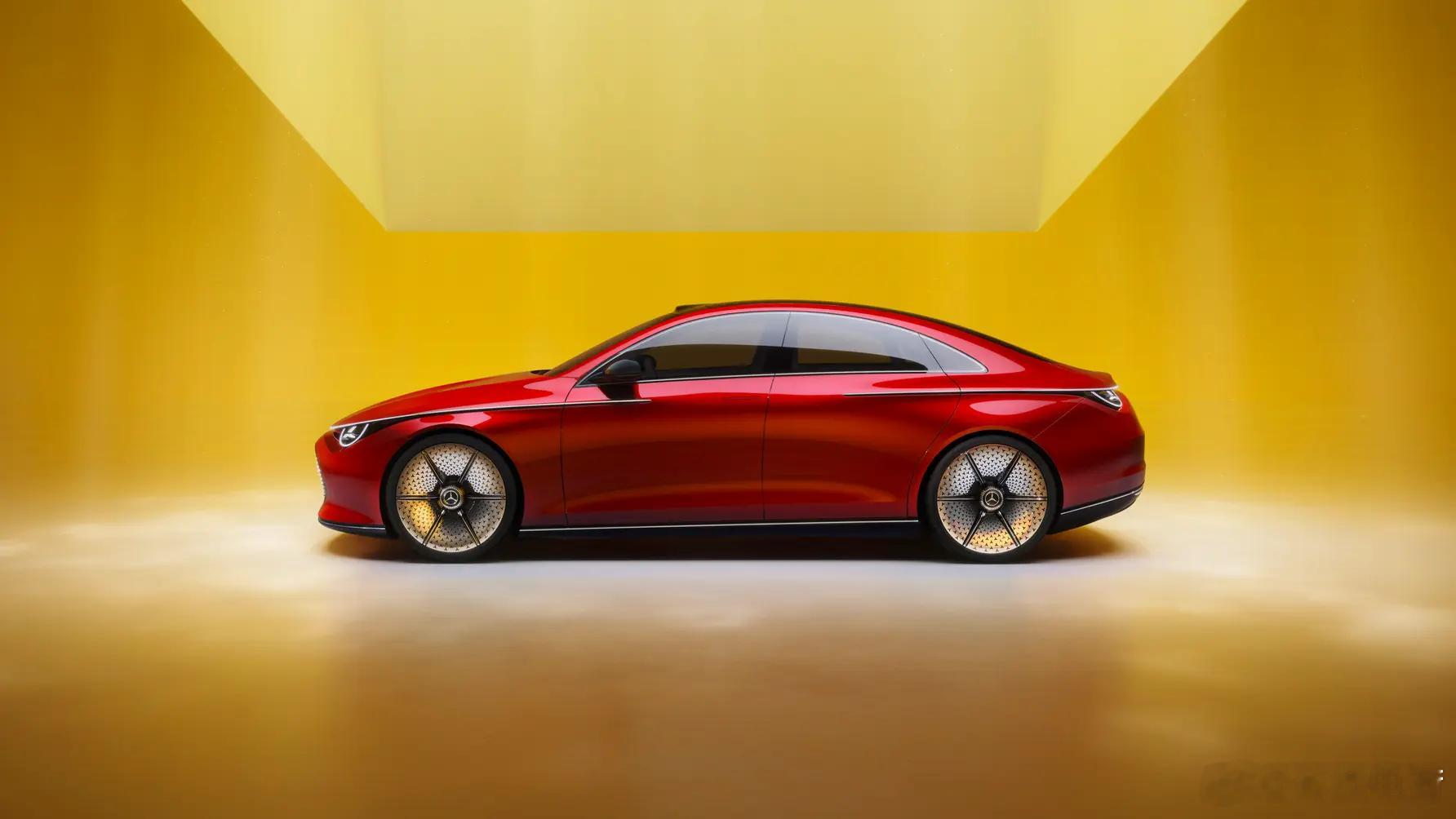 奔驰新的概念车——Concept CLA，看点不少。它跟现在的EQ系列不一样的是