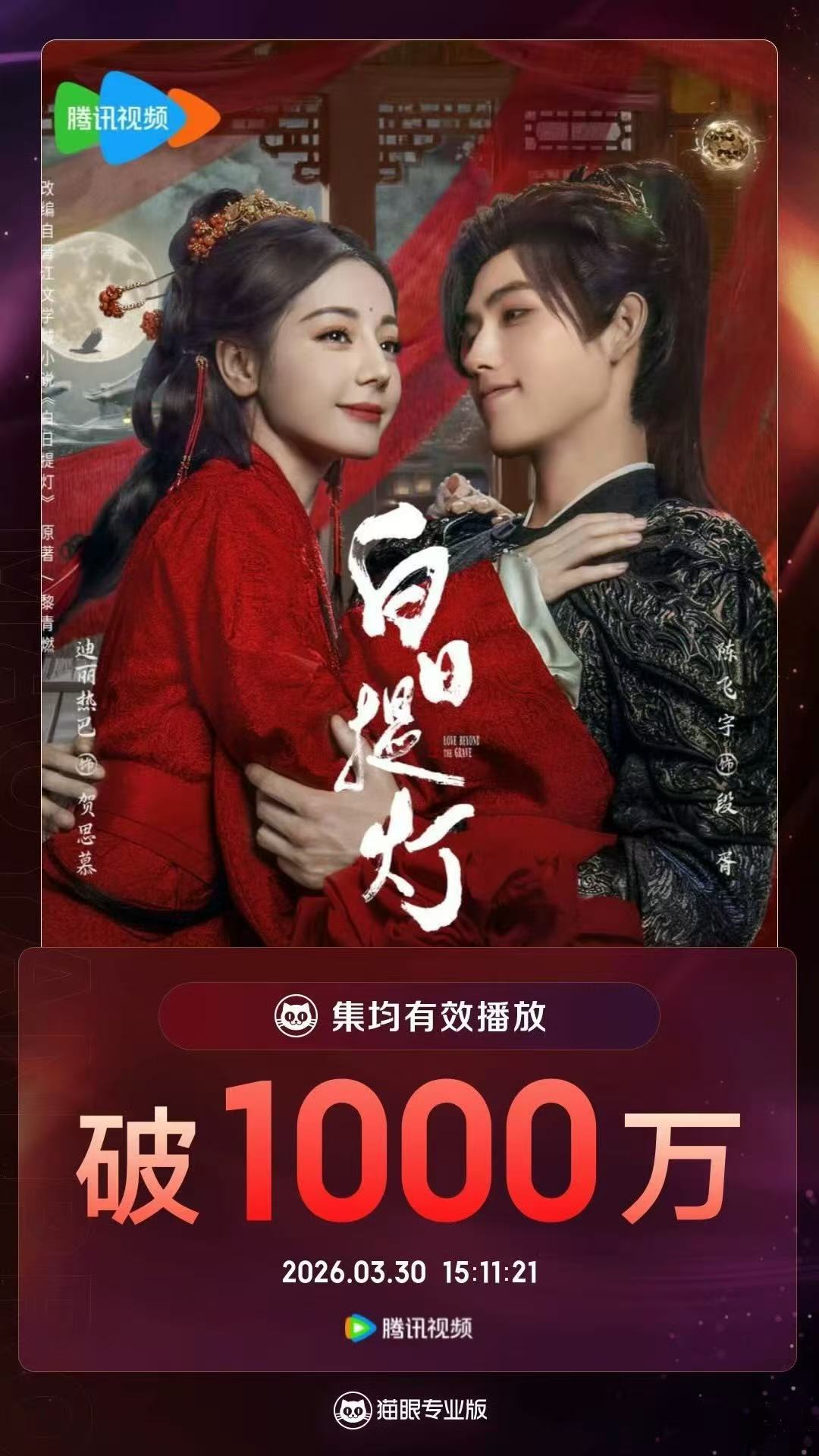 白日提灯播放量1000万 白日提灯播放量破1000万 白日提灯播放量破1000万