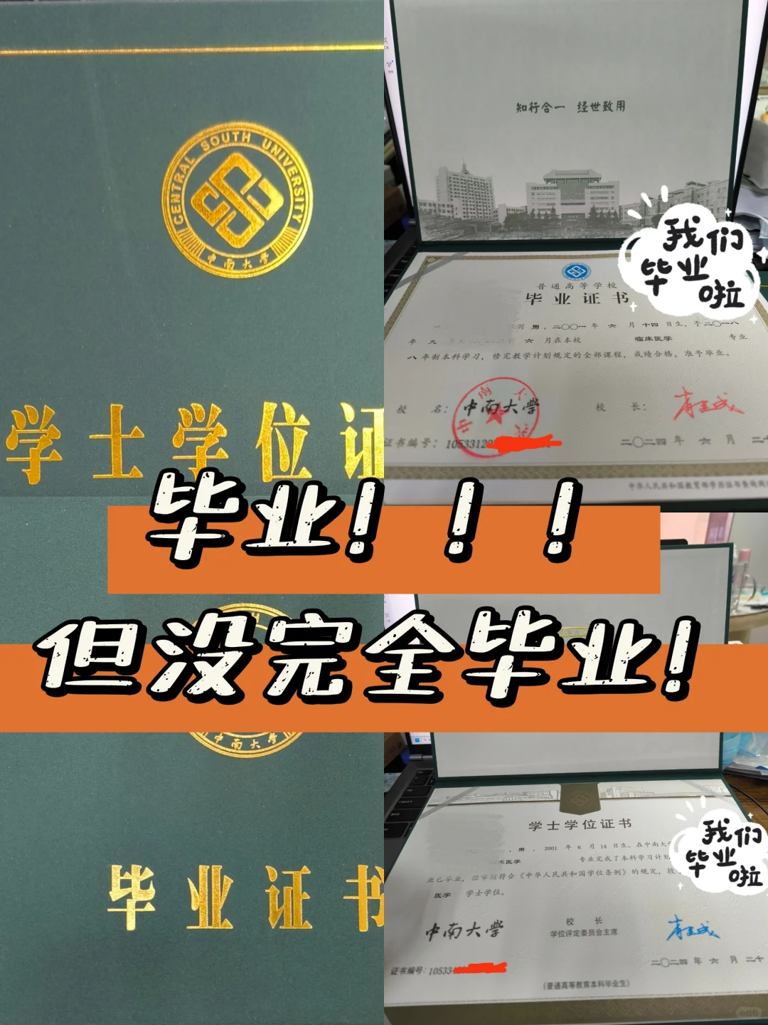 领个毕业证，继续打工人