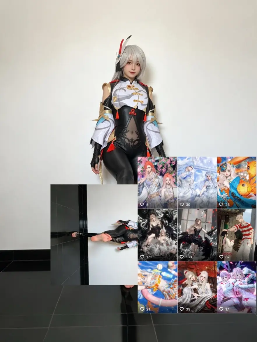 那天我经过一片花园可是你不在。那天我经过一片花园可是你不在  申鹤cos