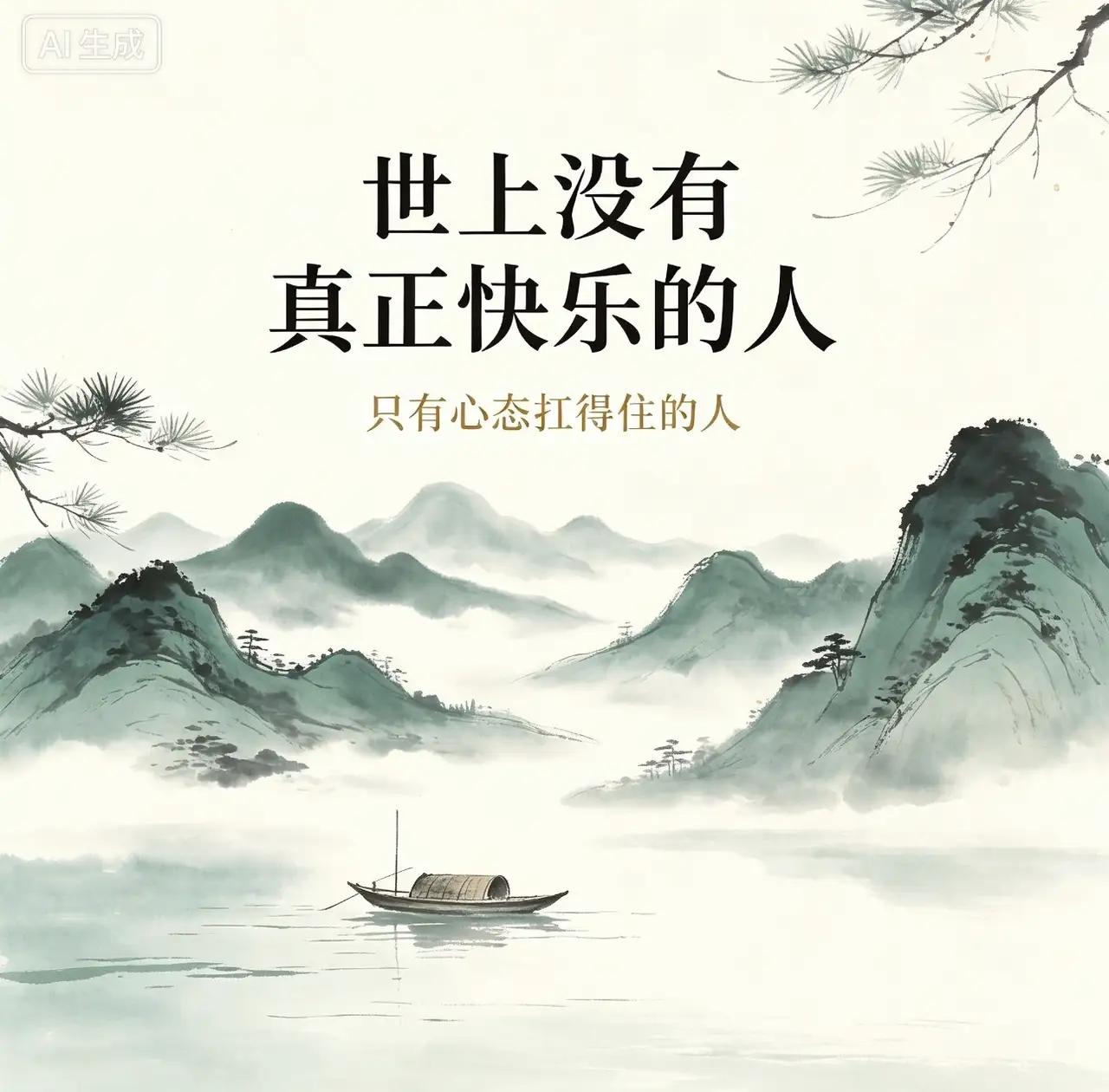 这世上，哪有真正无忧无虑之人？不过是心态豁达者，懂得苦中作乐罢了。你且看那风光无