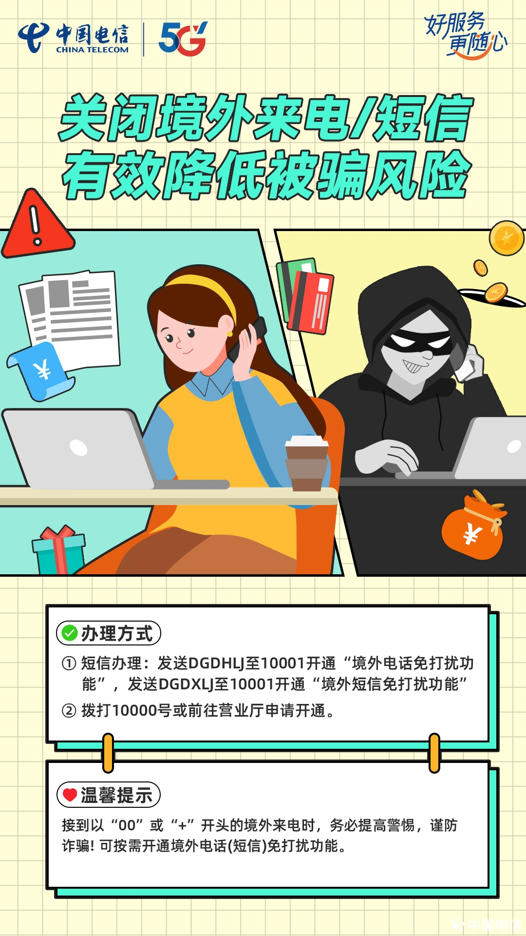 接听境外电话有什么风险