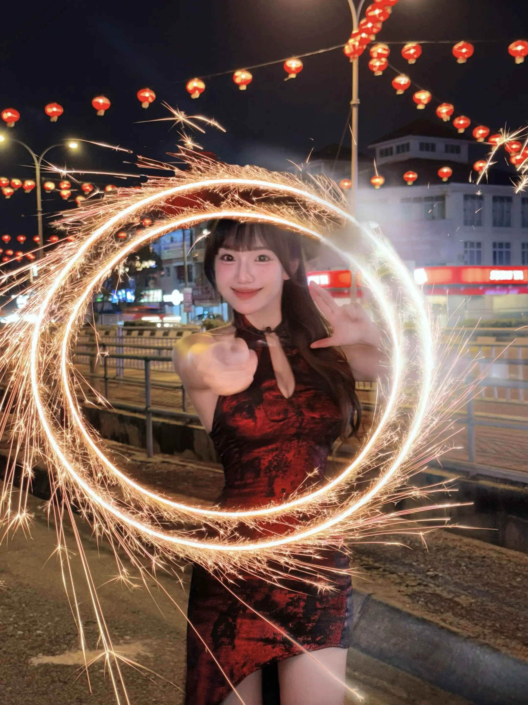 仙女棒升级版的双圈奇异博士传送门照！🎇🔥❤️‍🔥 初九快乐 拜天...