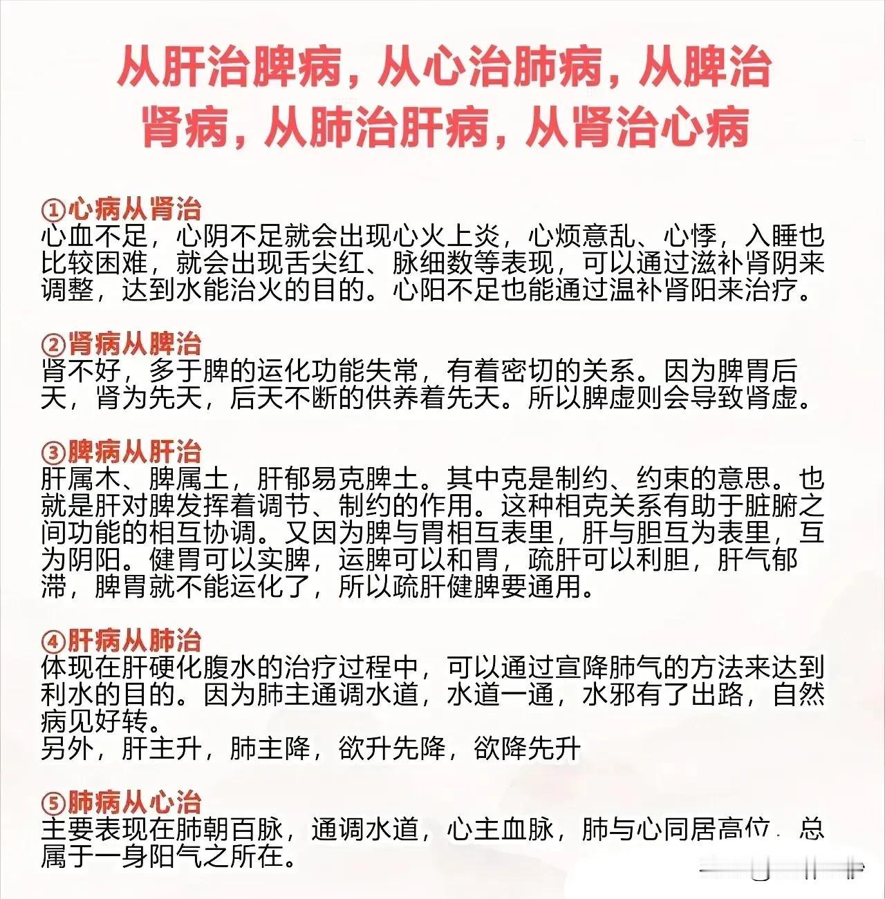 五行相生相克，脏腑相通相治

在中医的理论体系中，五脏之间相互联系、相互制约，形