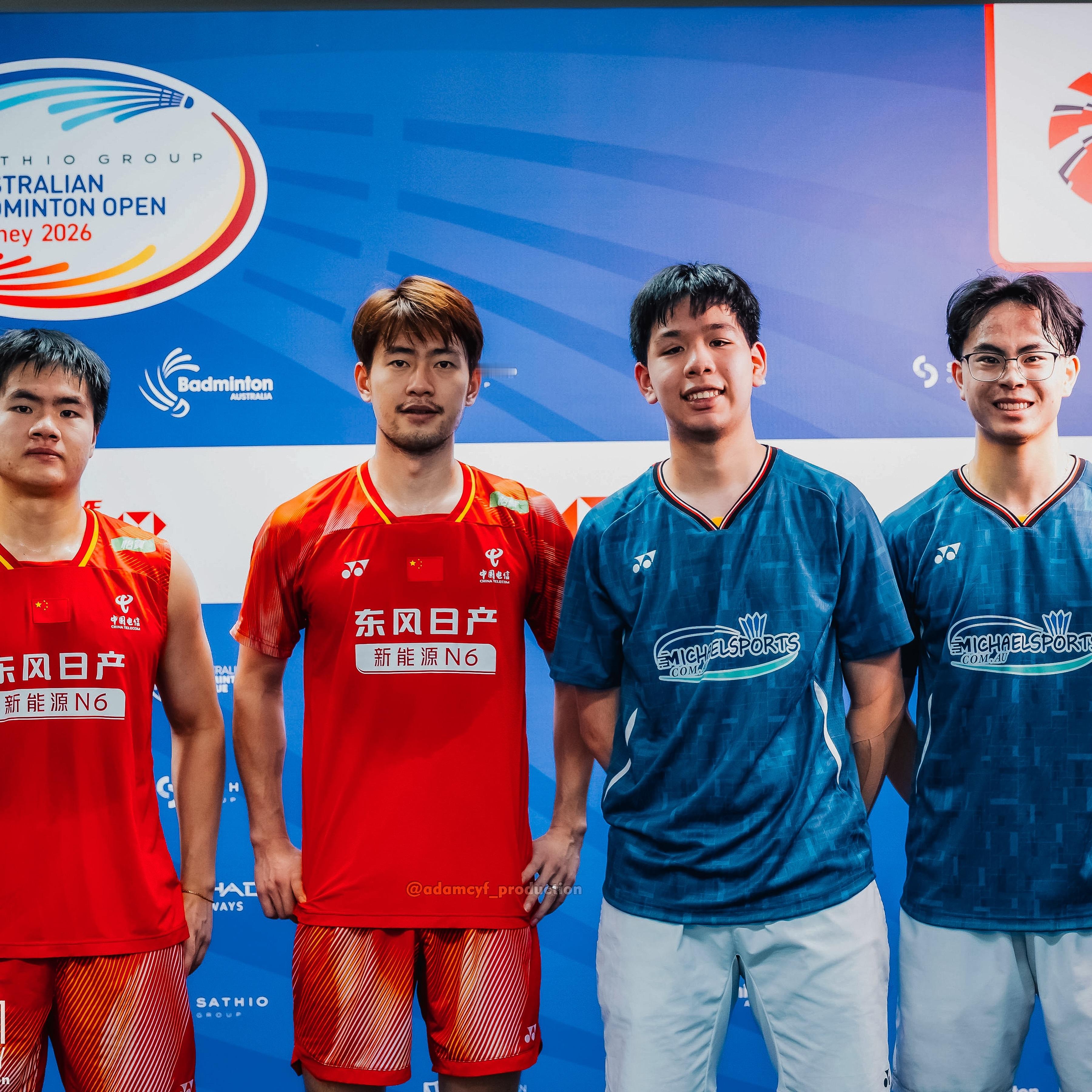 梁王驾到梁王组合 梁王加油 -赛事图文-2026澳大利亚公开赛澳大利亚男双发布梁