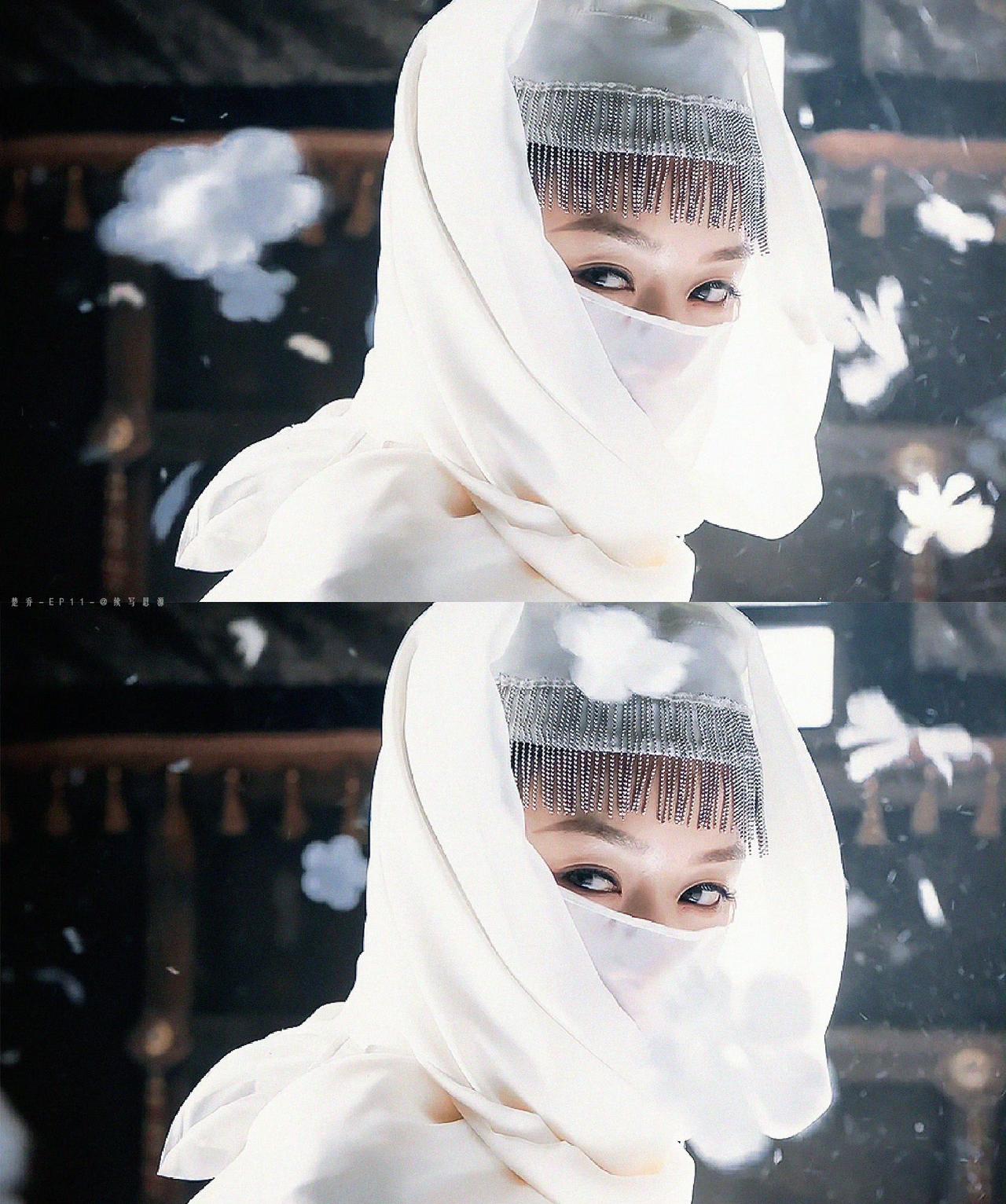 赵丽颖×楚乔：白纱覆面，风云令主，一眼惊鸿
 
 
☁️ 白纱遮颜，银流苏轻颤