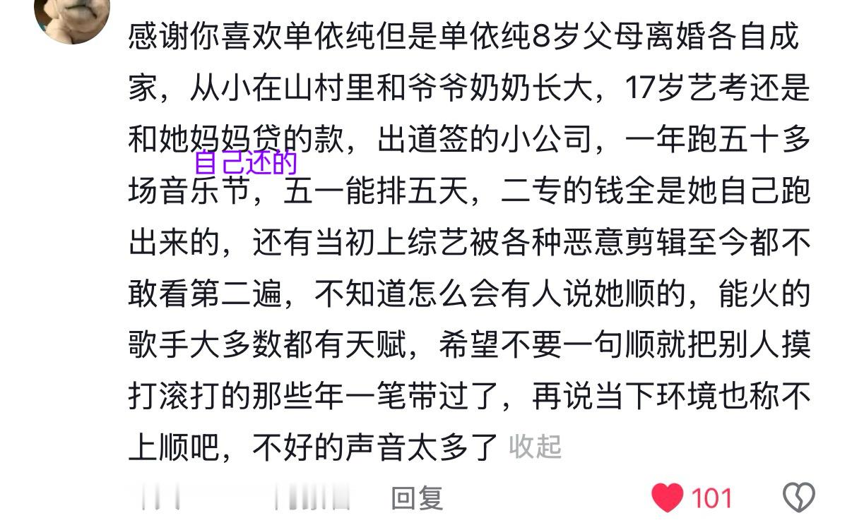 所以永远无法理解那些说单依纯“顺”的人