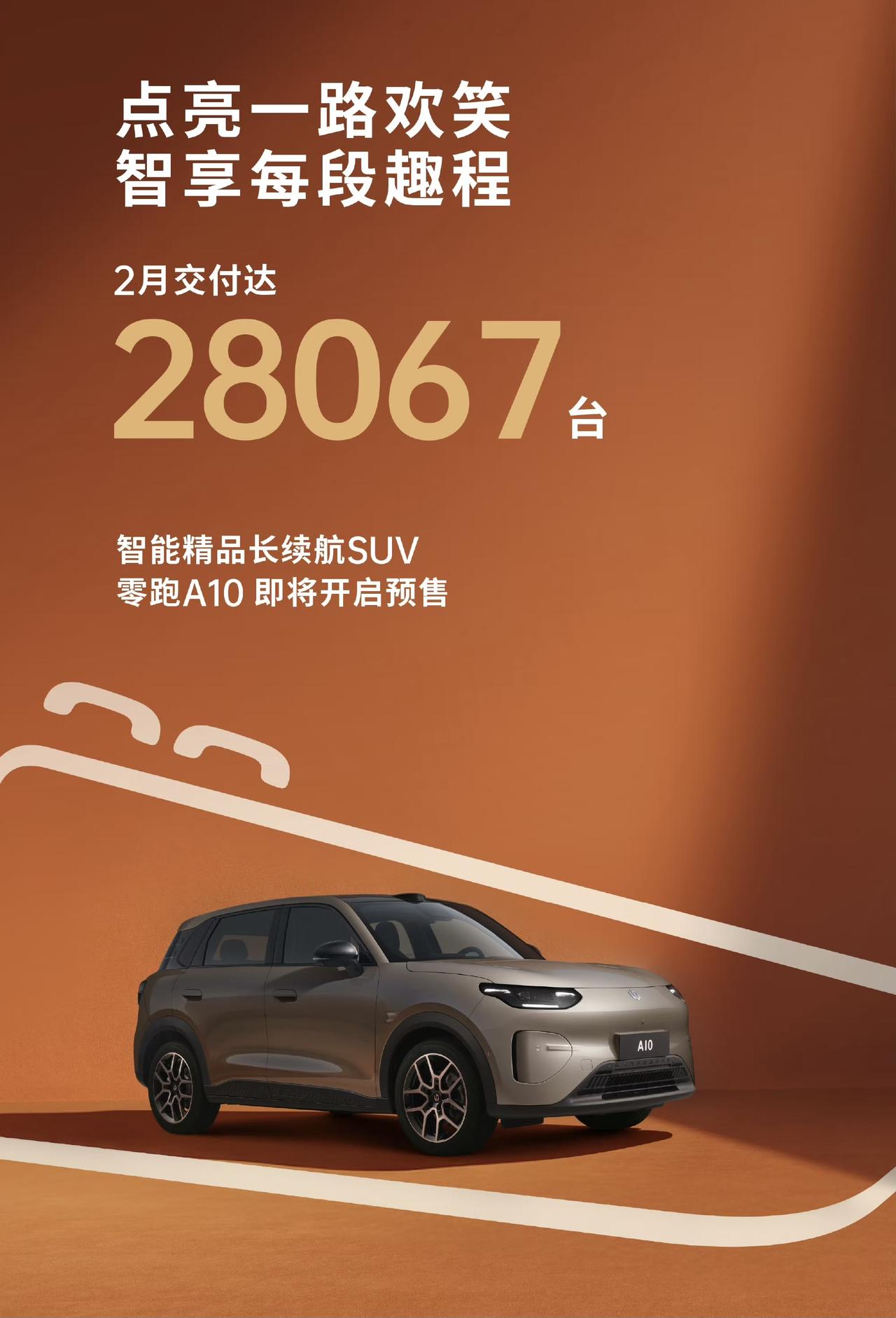 2026年2月新势力交付量排名（部分）

1. 零跑：28,067台
2. 理想