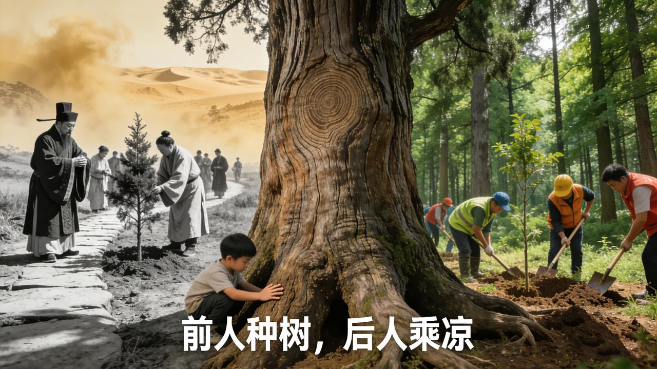 今天是植树节，为什么中国人总喜欢种树？那是因为老祖宗早把树种进了基因里。种树像中