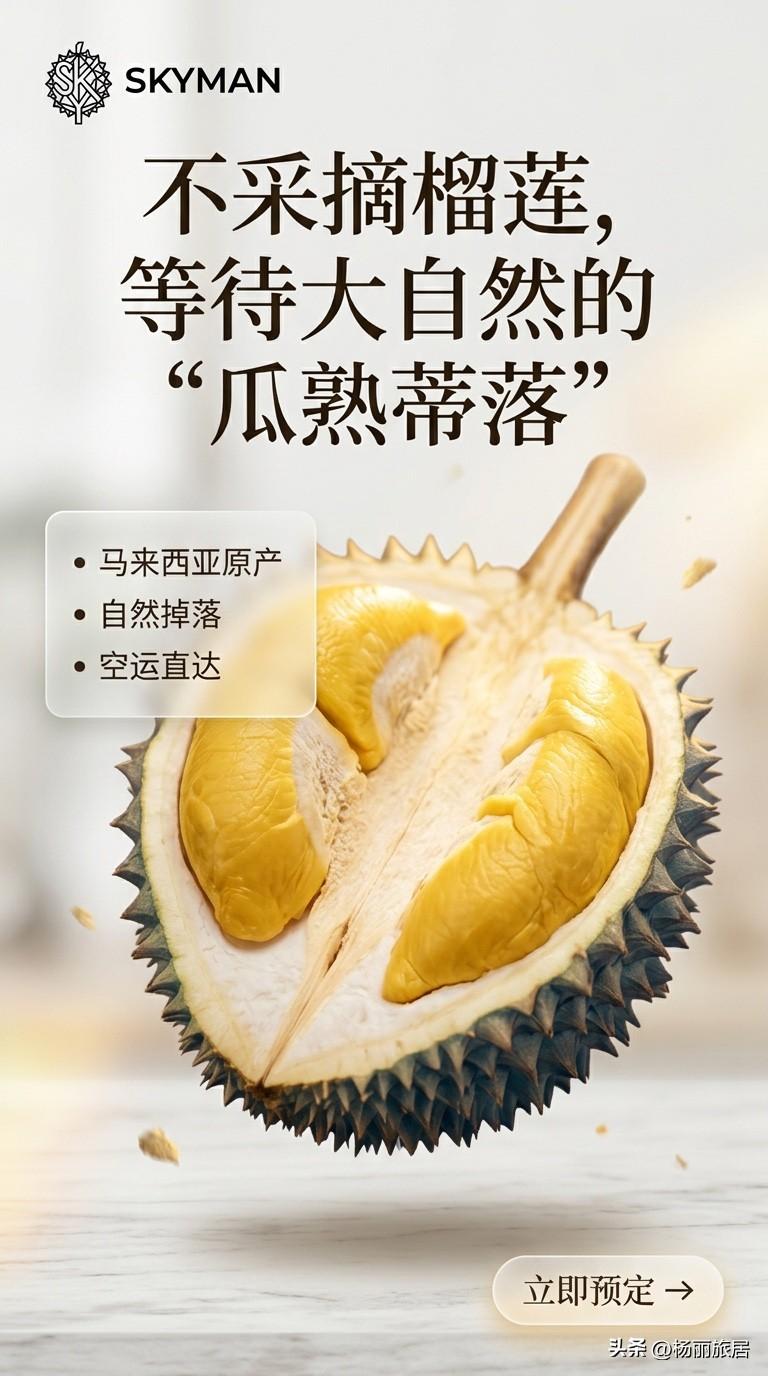 马来西亚猫山王，树熟鲜果，预计3月底4月初成熟！抢占先机。

 “首批猫山王鲜果