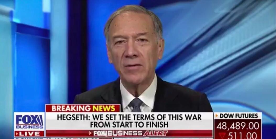 美国前国务卿蓬佩奥今天发文说：“‘史诗狂怒行动’不仅仅是为了应对伊朗的威胁，它也