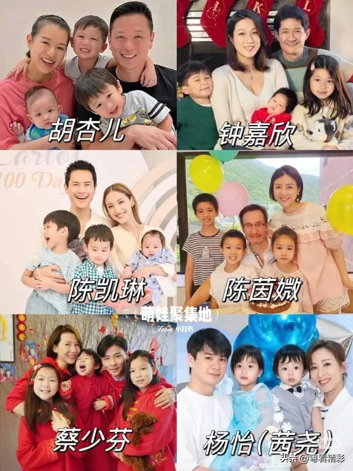 港圈「高產的女明星胡杏兒四年生三胎，蔡少芬46歲拼三胎