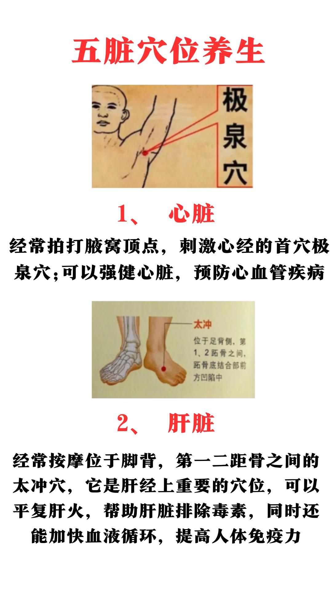 这几个穴位，五脏健康“开关”，日常按一按，五脏一天比一天好！
#中医##中药##