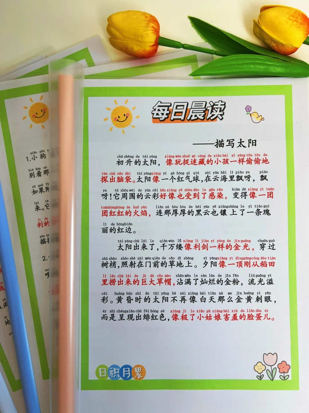 每日晨读120篇，四个月不重复，每天一篇积累