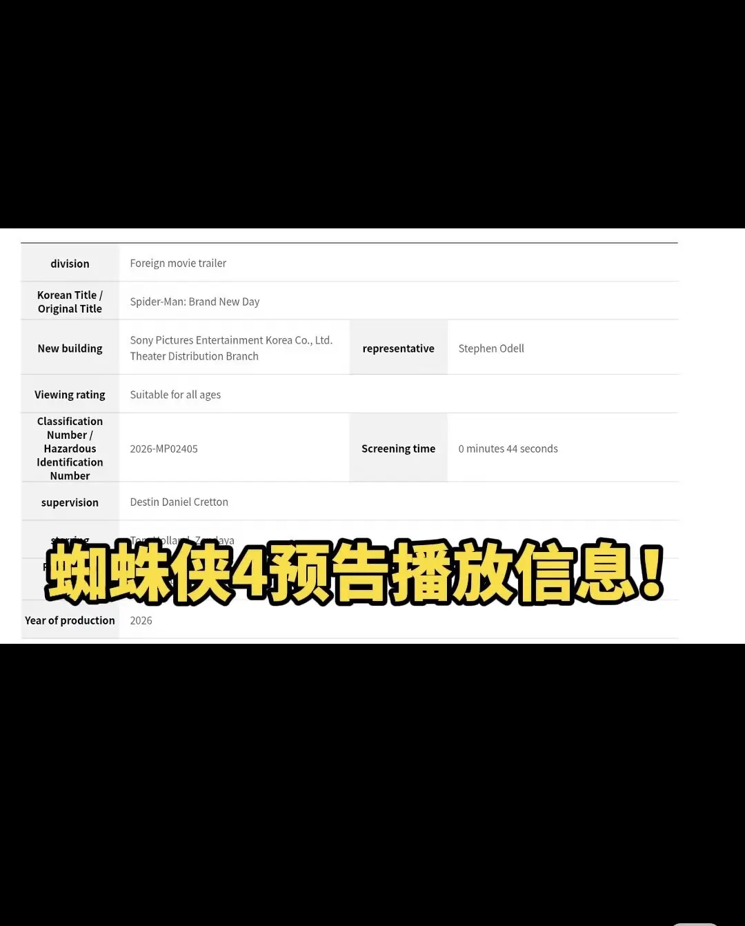 虫4第2支预告时长44秒！预计下周发布？《蜘蛛侠4崭新之日》全新预告...