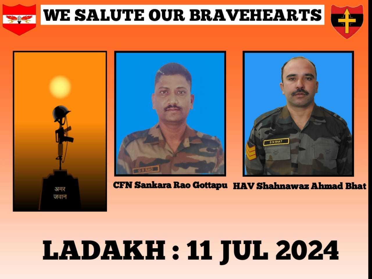 7月13日，印度军方宣布在7月11日，印度军队在侵占的拉达克前线地区，两名印度军