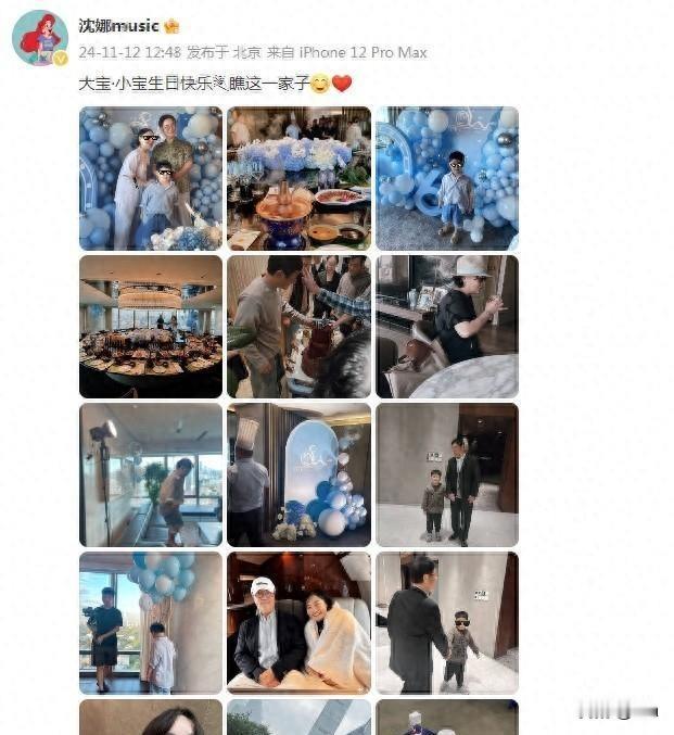 沈腾儿子6岁生日照曝光，小狮子长得白白胖胖，像爸又像妈超可爱！沈腾儿子小狮子6岁