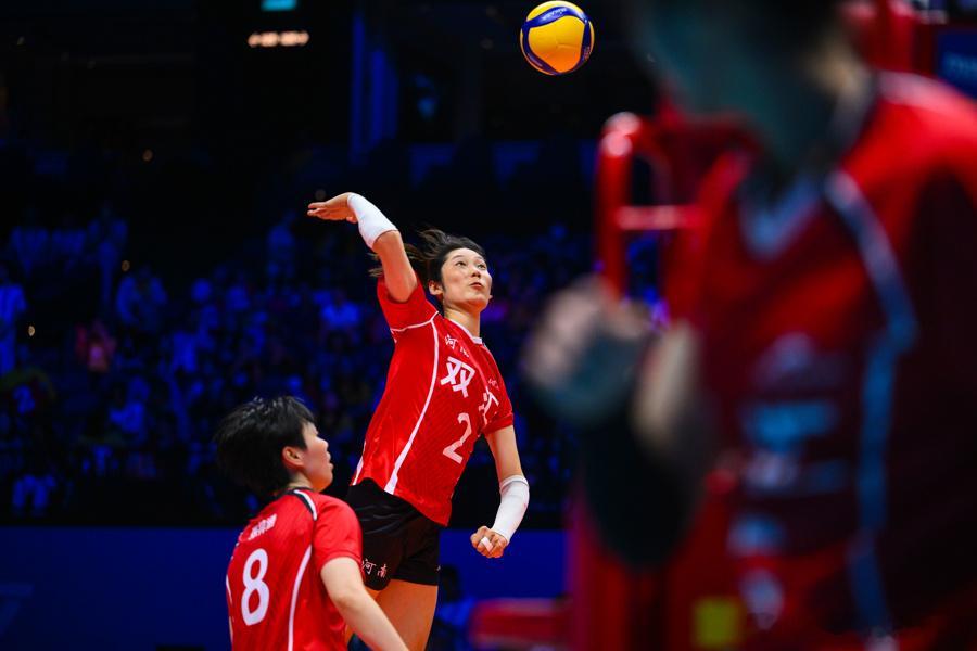 ⚡️ 累死人系列——全运女排5-8名半决赛第二场，河南3-2险胜北京。朱婷全场3