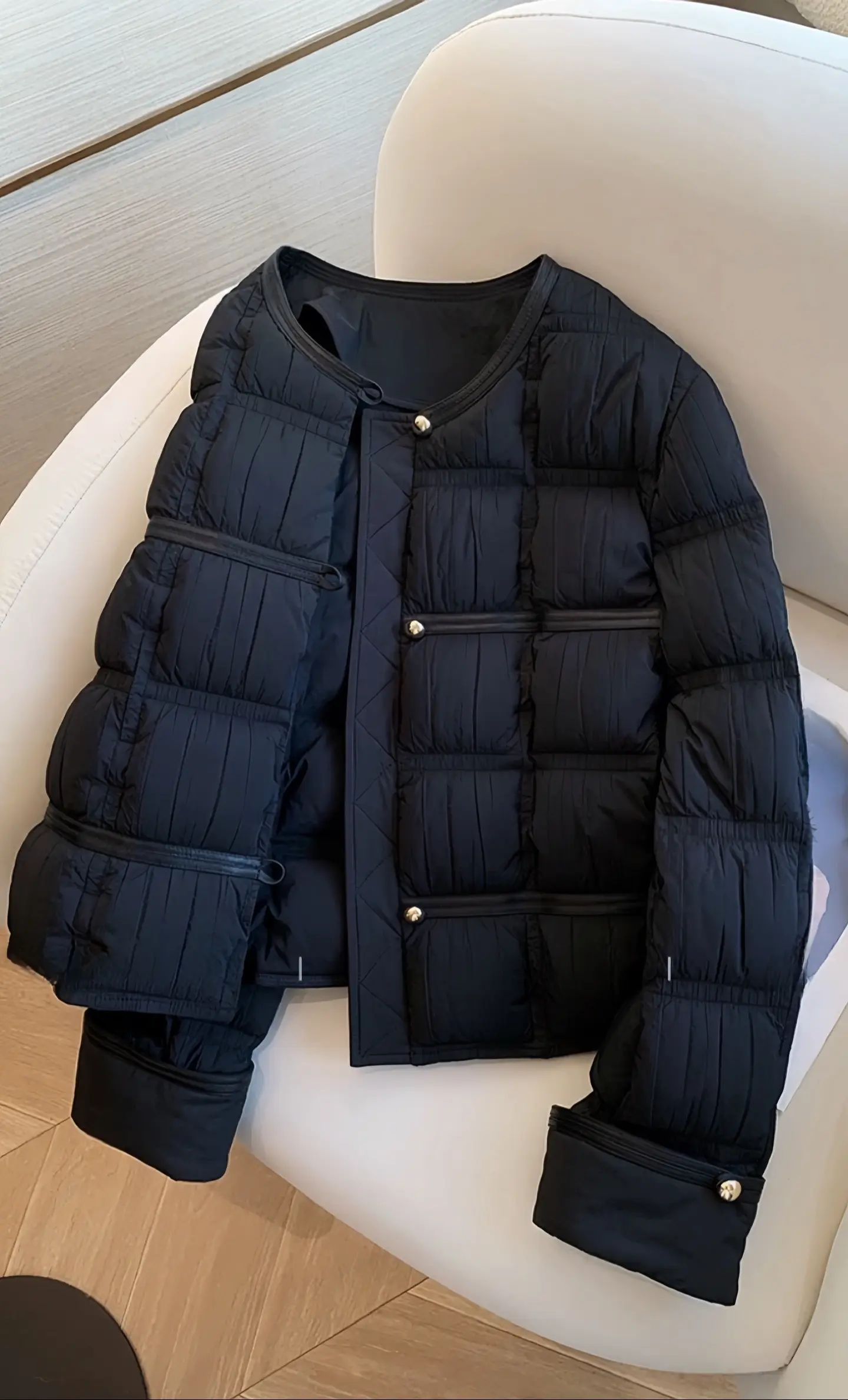 好高级的小香风棉服太好看了～