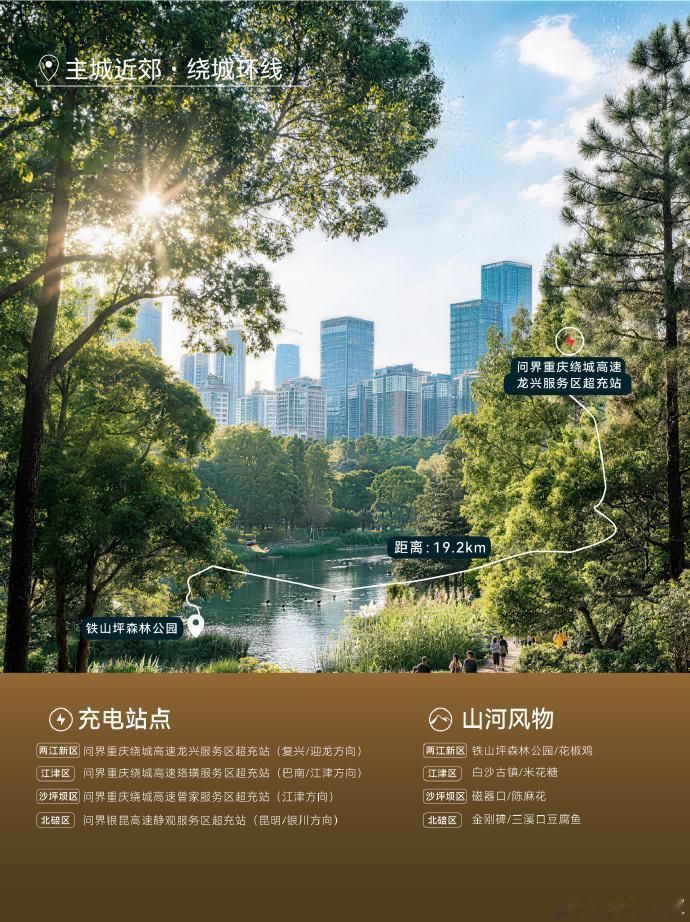 问界山河·重庆自驾充电路书上线，5条线路串联30座充电站点
问界这次出的重庆自驾