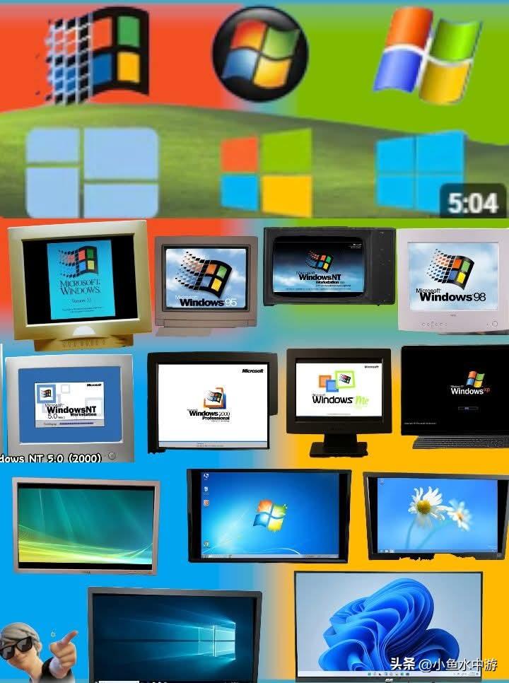 微软在1993年至2021年间，先后推出过不同版本的视窗（Windows）操作系