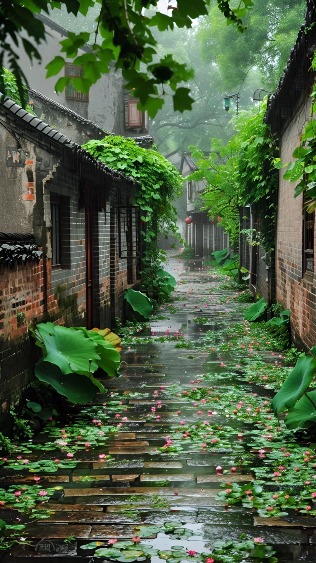 秋日生活打卡季秋雨过后的老城巷子里，青石板缝里浸着湿润的凉意，桂香顺着风飘出半条