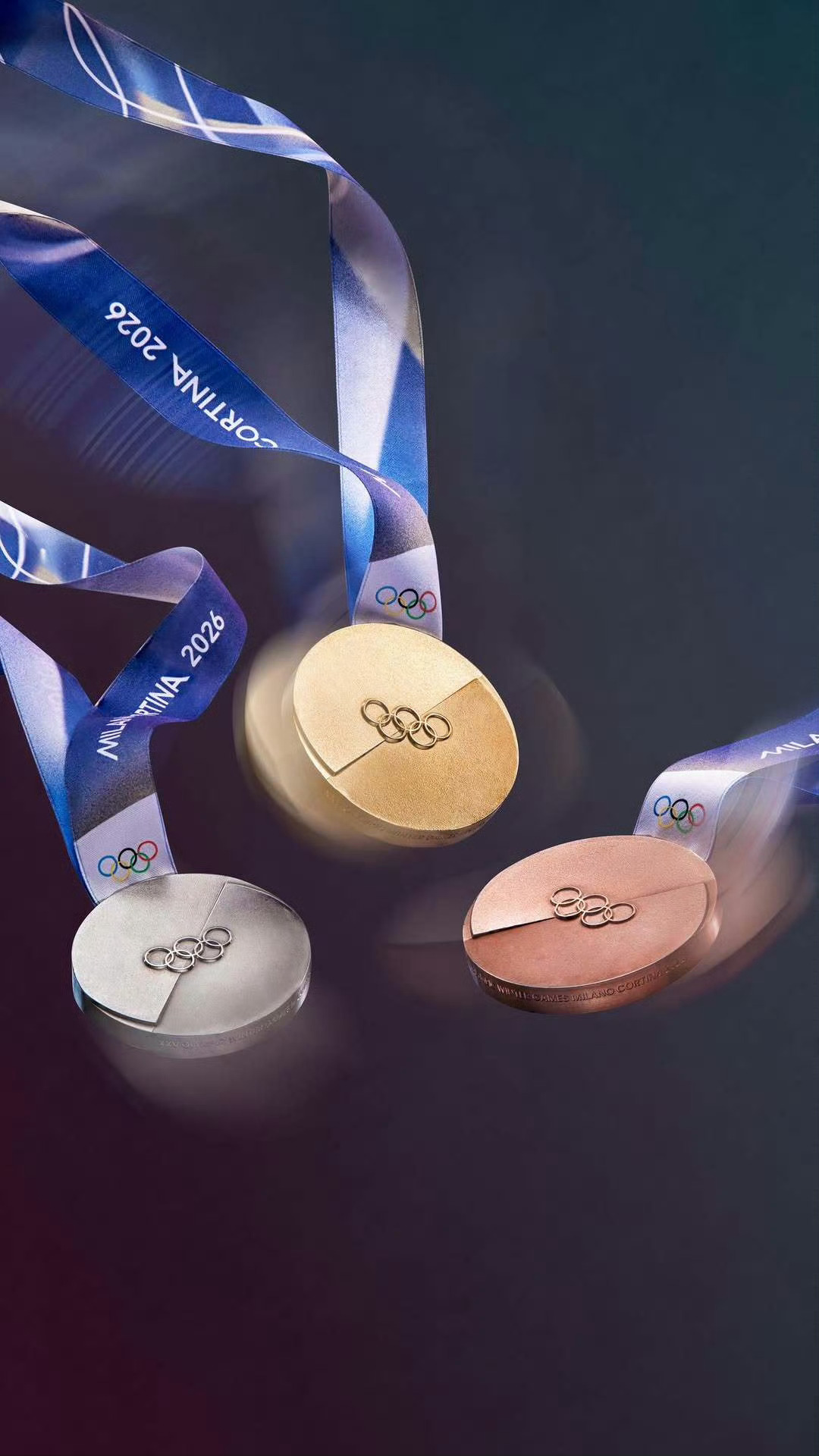 2026冬奥会奖牌公布采用纯几何线条设计，灵感源于意大利先锋派的优雅风格，突出“