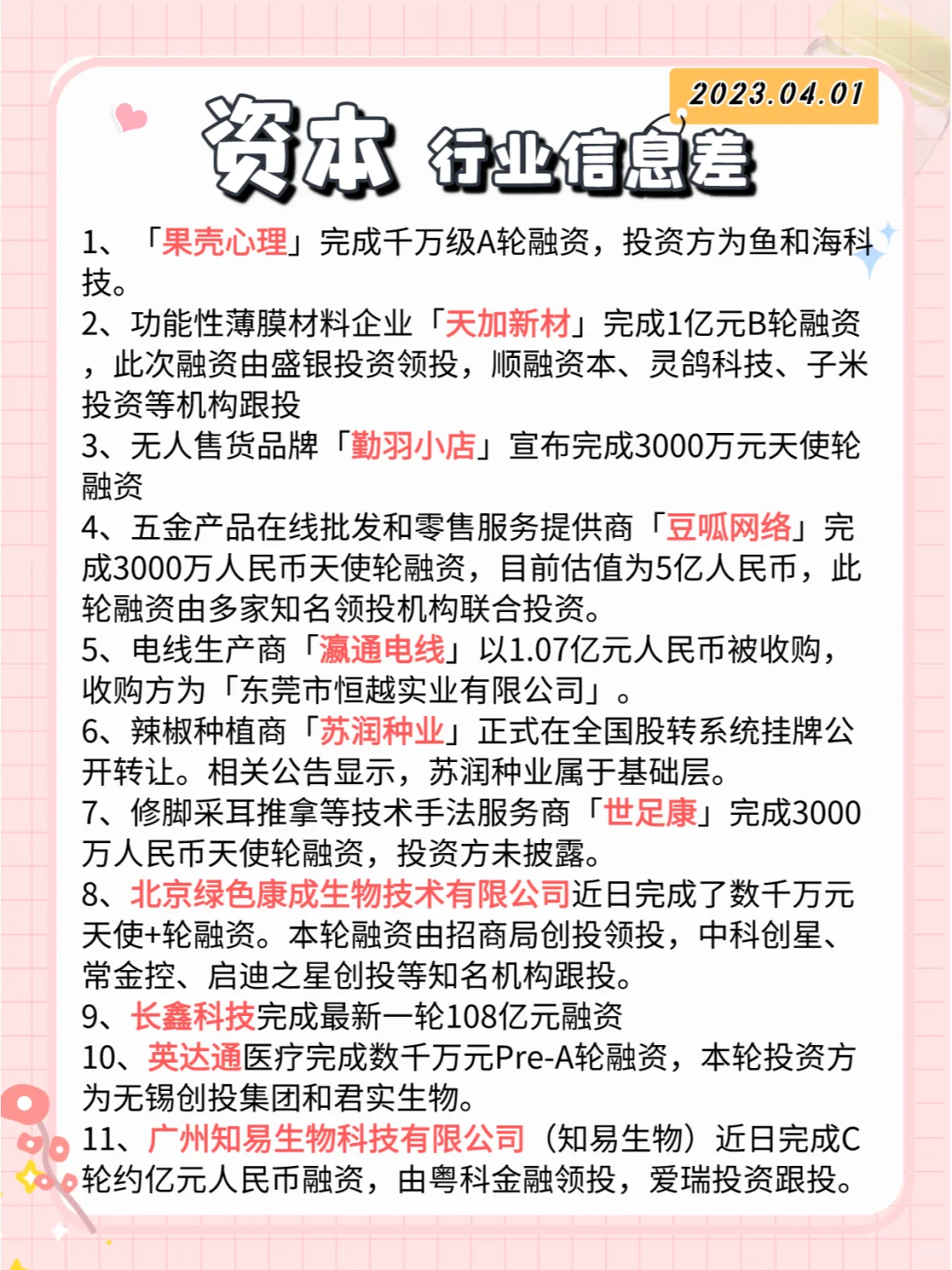 【资本】行业信息差